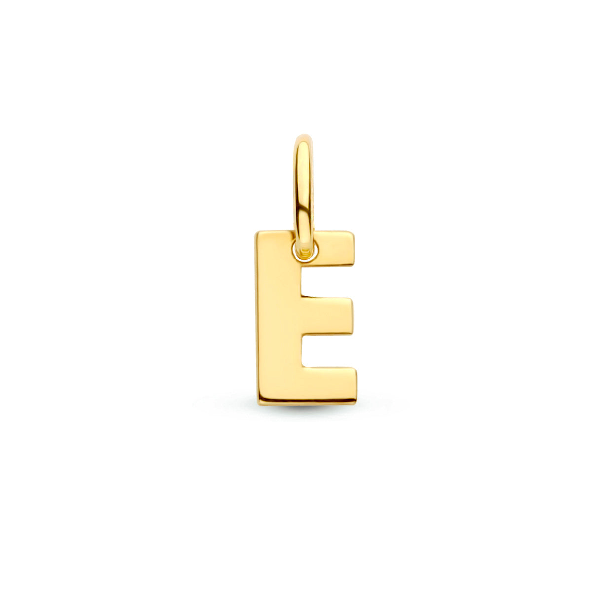 Hanger letter E 6 mm 14K geelgoud #Letter_E