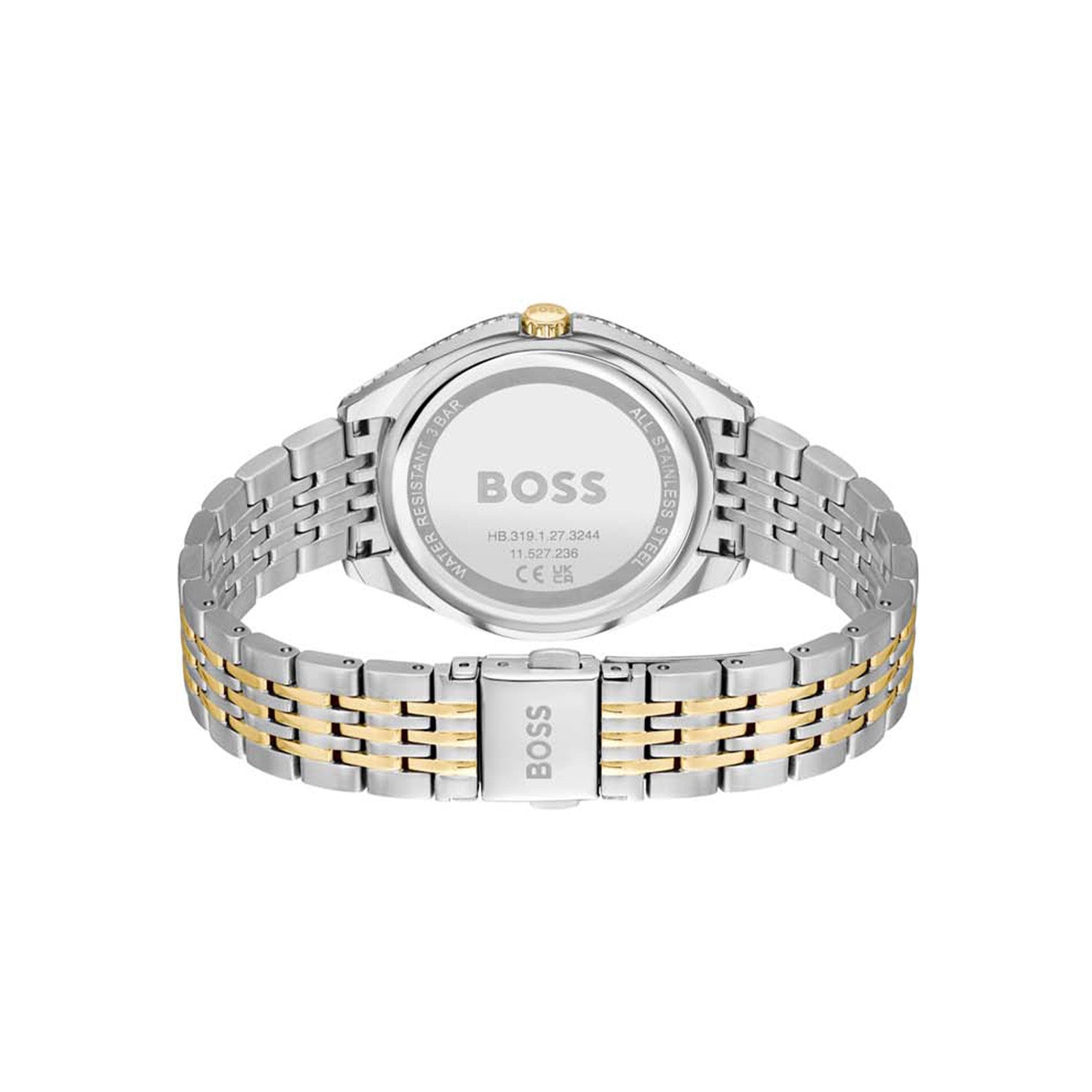 Hugo Boss Dames Horloge HB1502702 38 mm Zilverkleurig