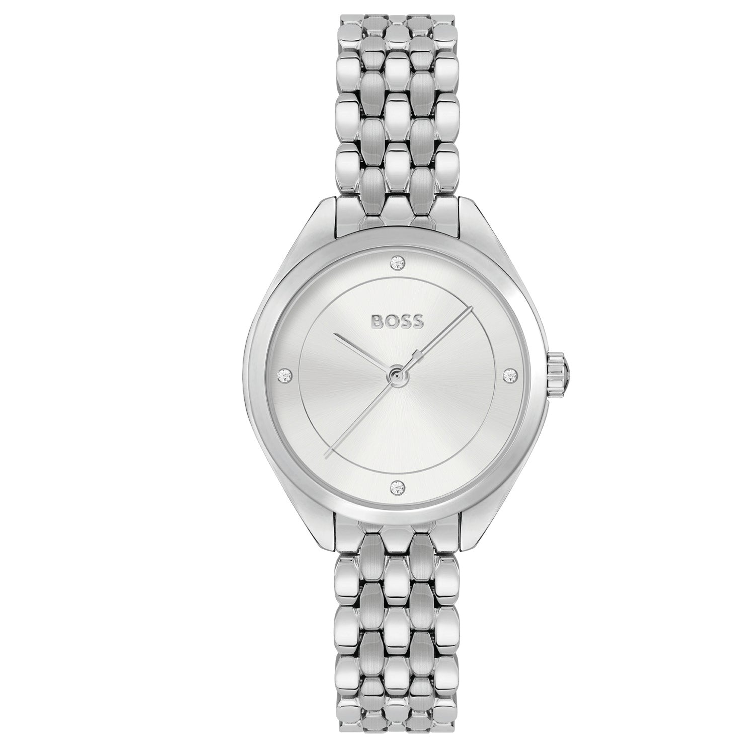 Hugo Boss Dames Horloge HB1502722 30 mm Zilverkleurig