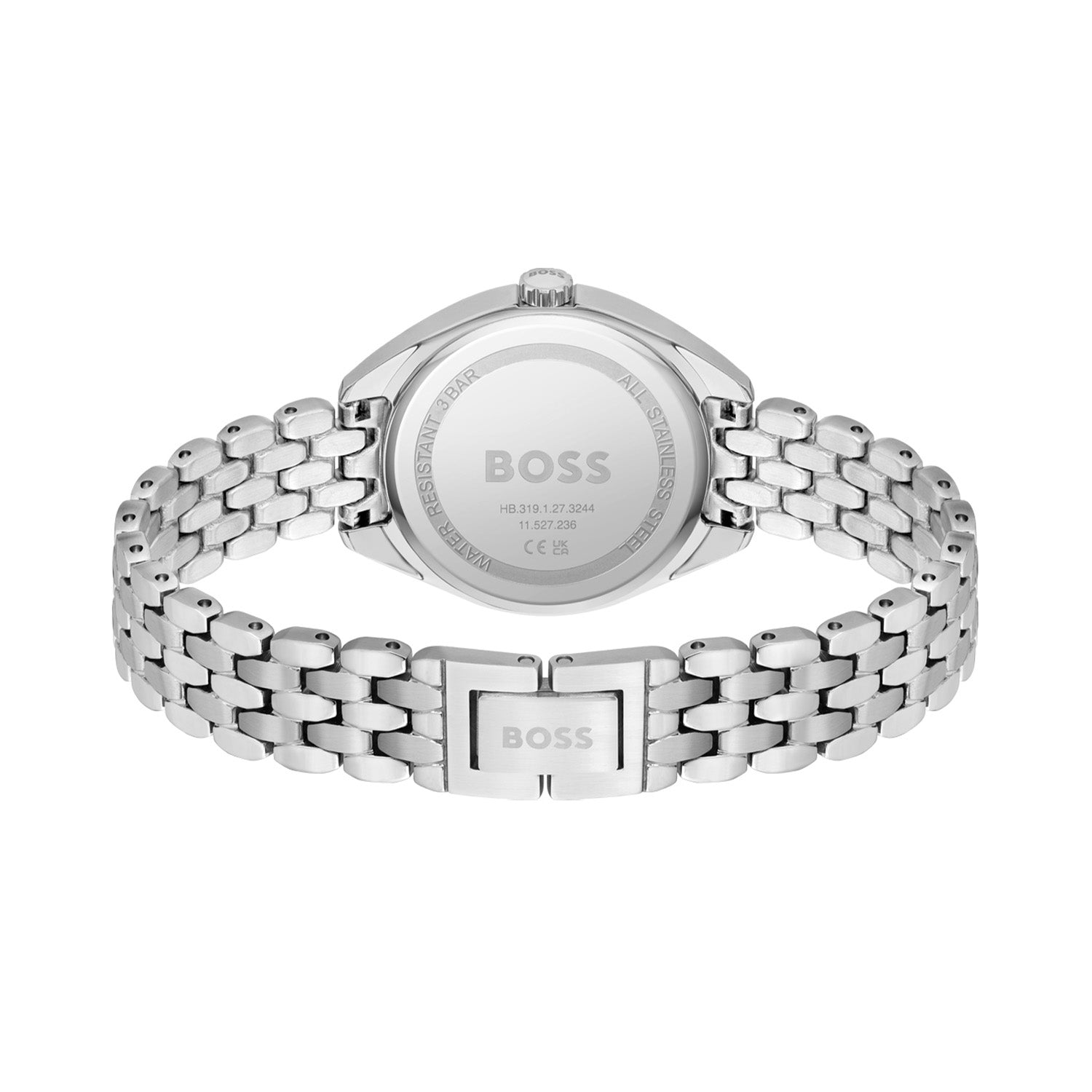 Hugo Boss Dames Horloge HB1502722 30 mm Zilverkleurig