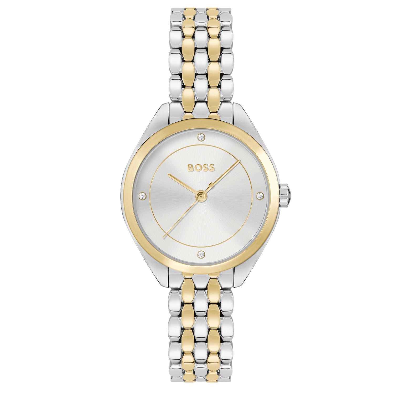 Hugo Boss Dames Horloge HB1502724 30 mm Zilverkleurig