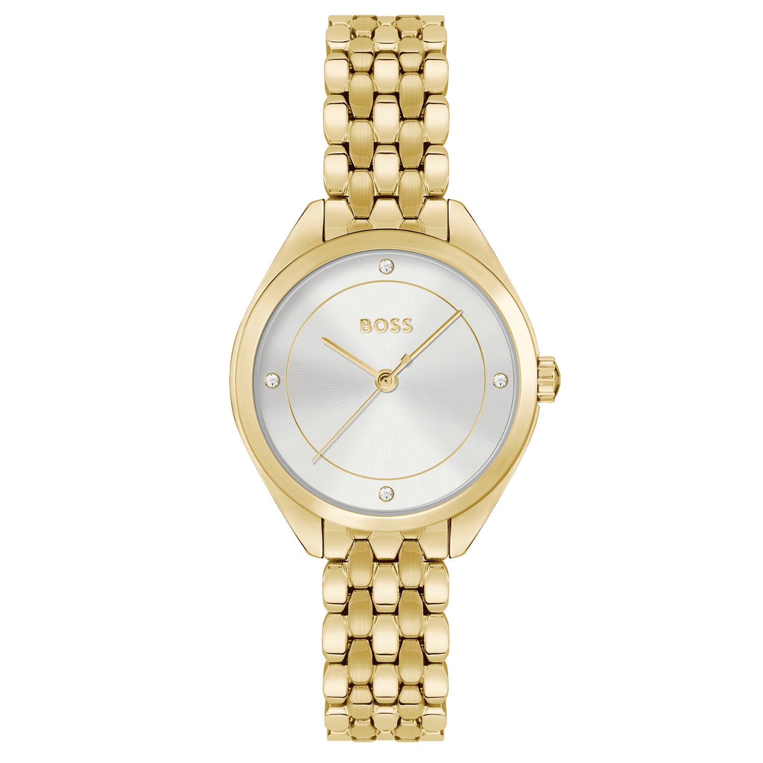 Hugo Boss Dames Horloge HB1502733 30 mm Goudkleurig