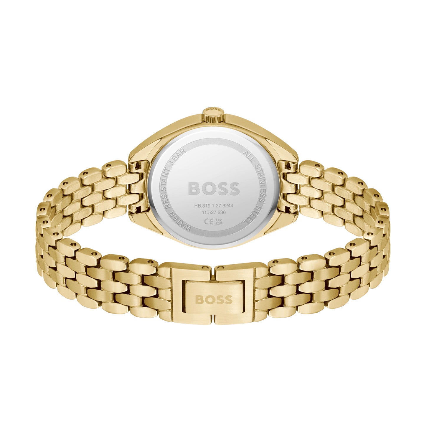 Hugo Boss Dames Horloge HB1502733 30 mm Goudkleurig