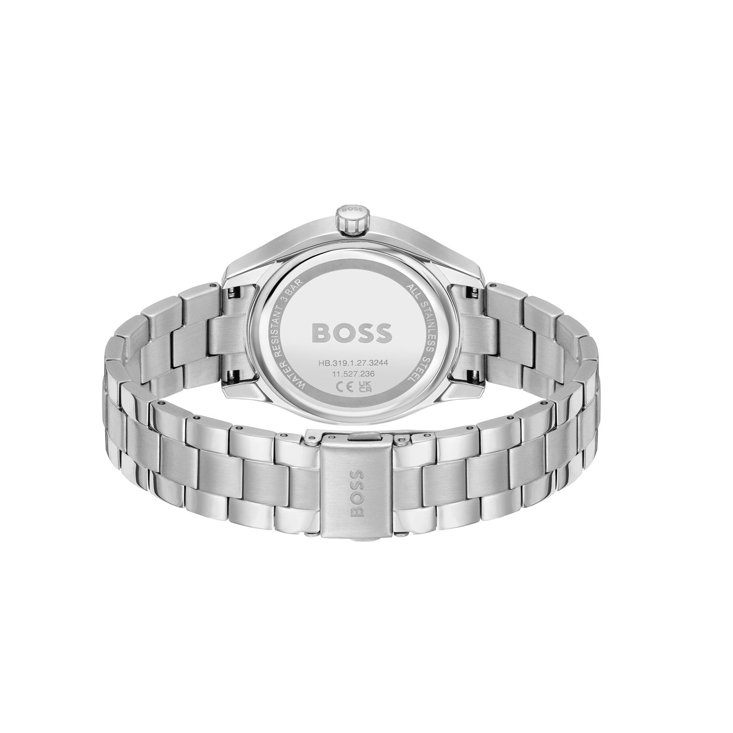 Hugo Boss Dames Horloge HB1502747 38 mm Zilverkleurig