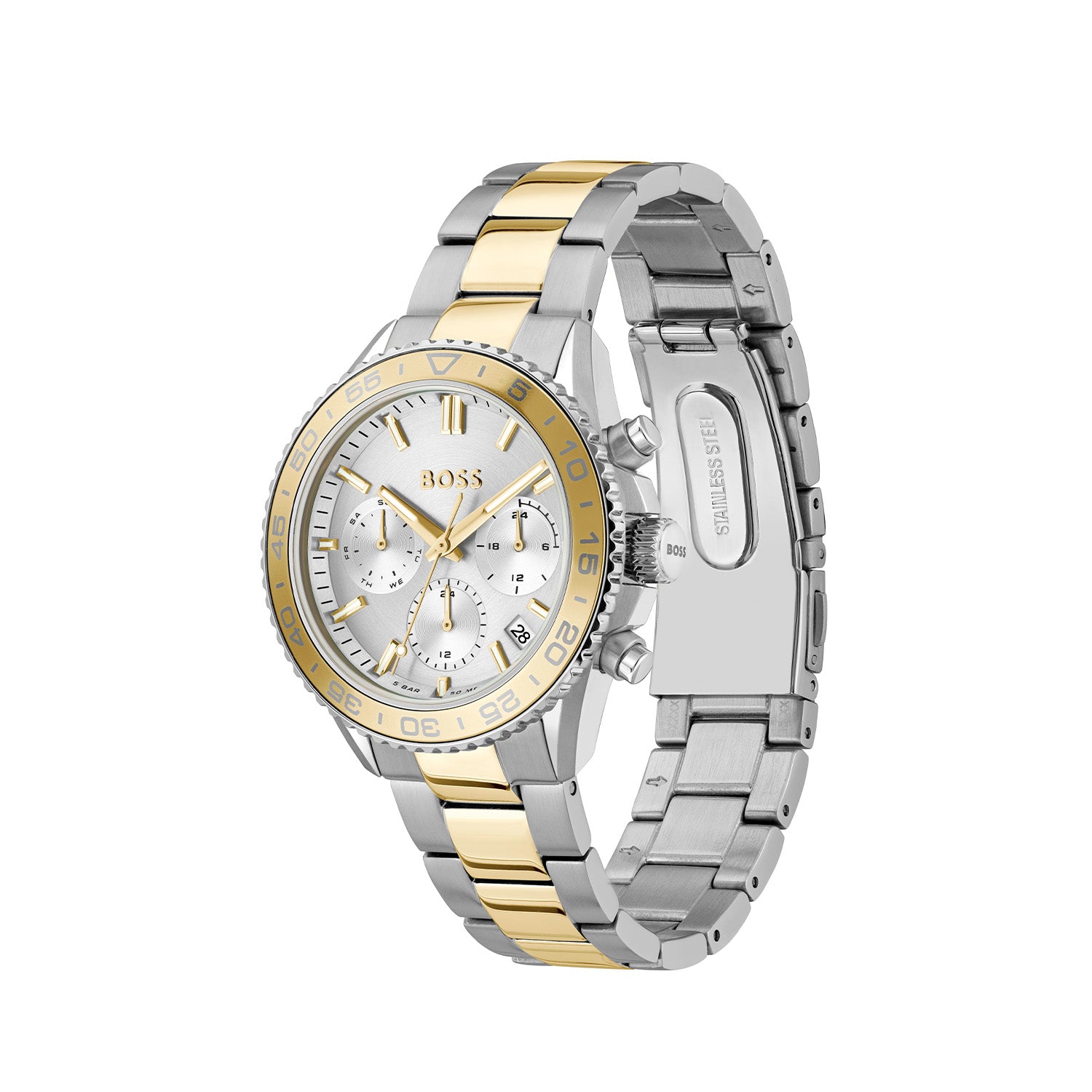 Hugo Boss Dames Horloge HB1502756 38 mm Zilverkleurig
