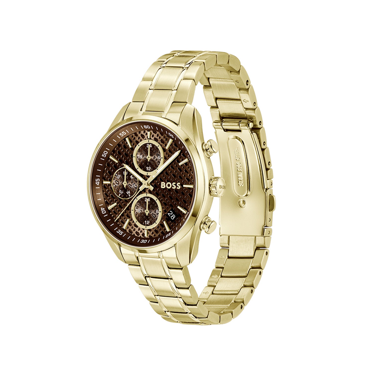 Hugo Boss Dames Horloge HB1502770 38 mm Goudkleurig