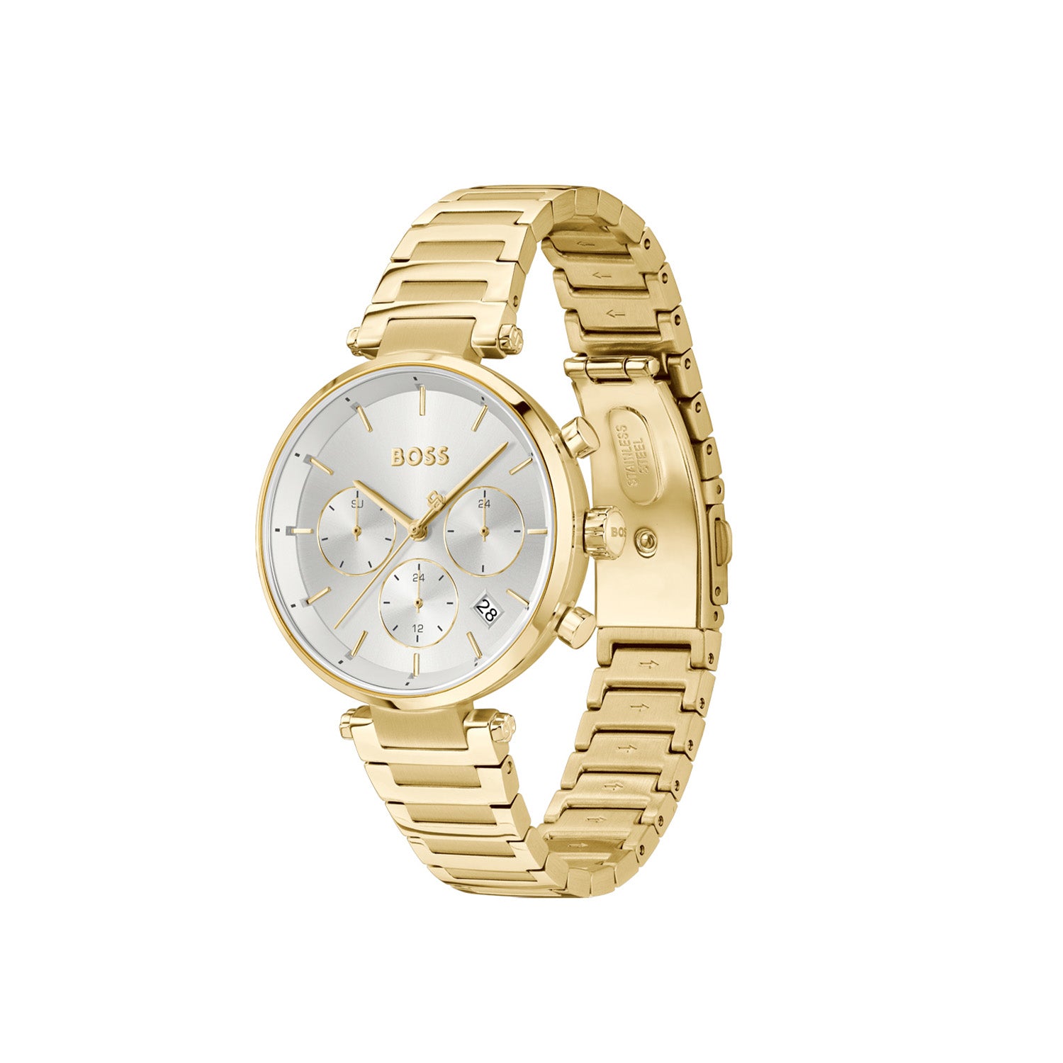 Hugo Boss Dames Horloge HB1502775 36 mm Goudkleurig