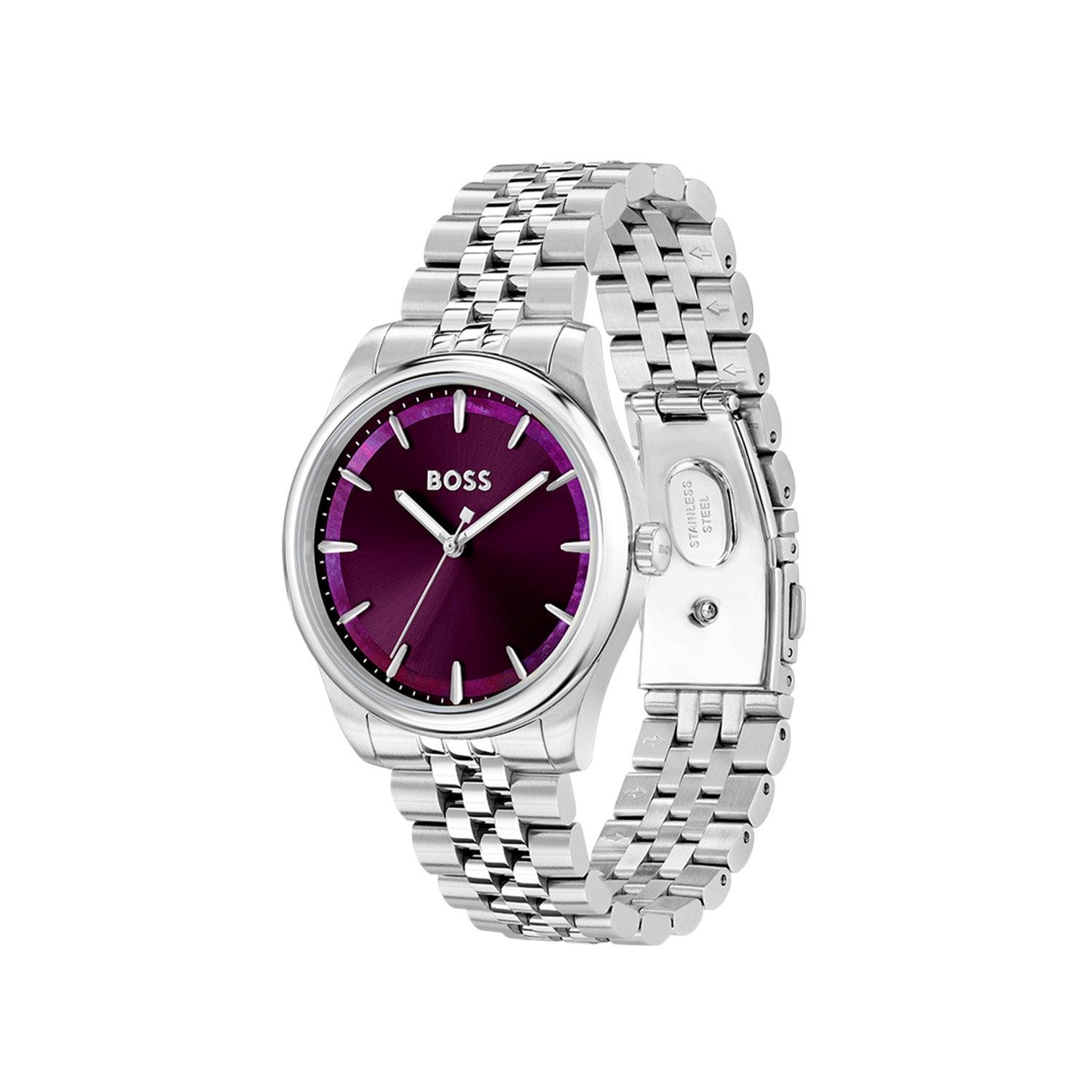 Hugo Boss Dames Horloge HB1502778 36 mm Zilverkleurig