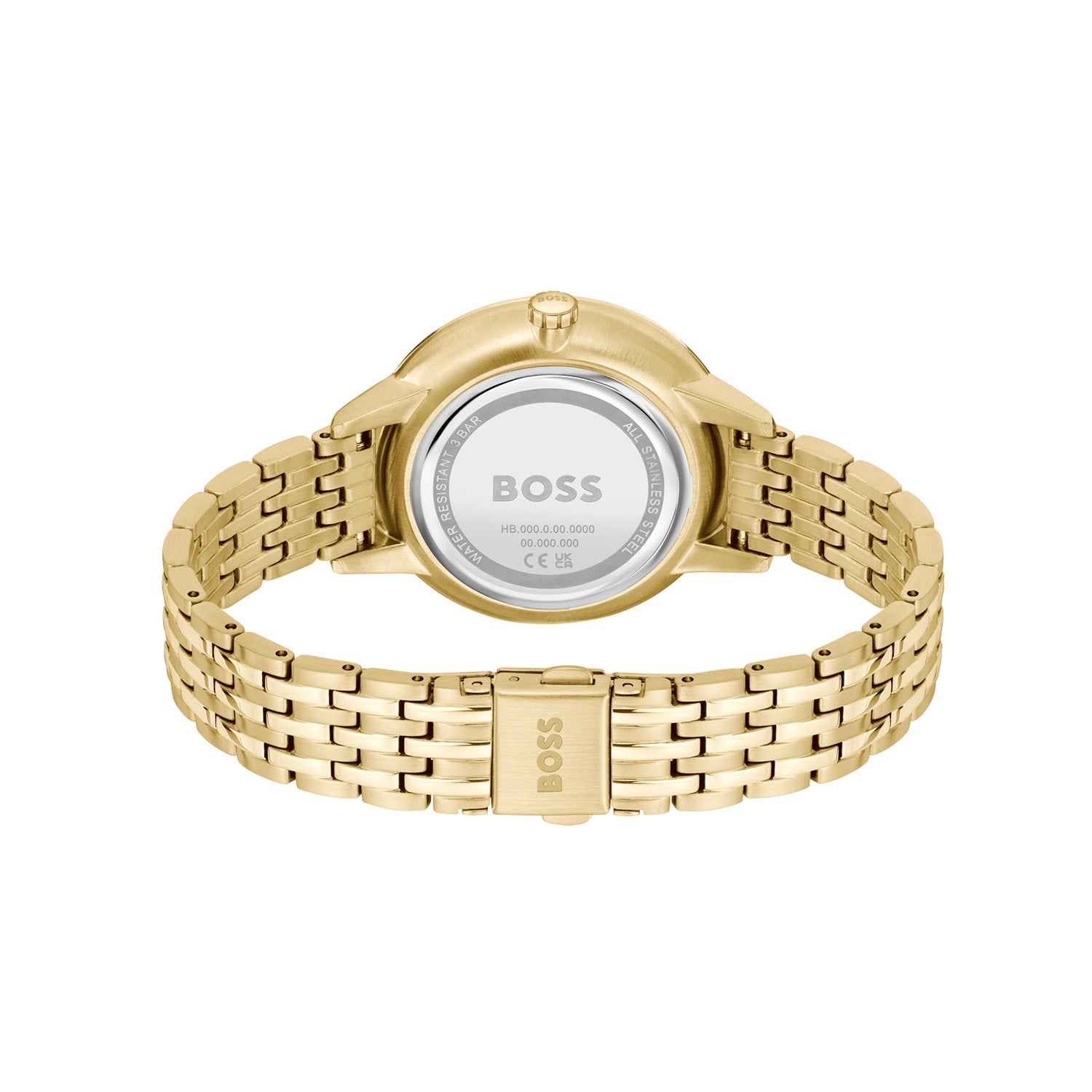 Hugo Boss Dames Horloge HB1502782 38 mm Goudkleurig