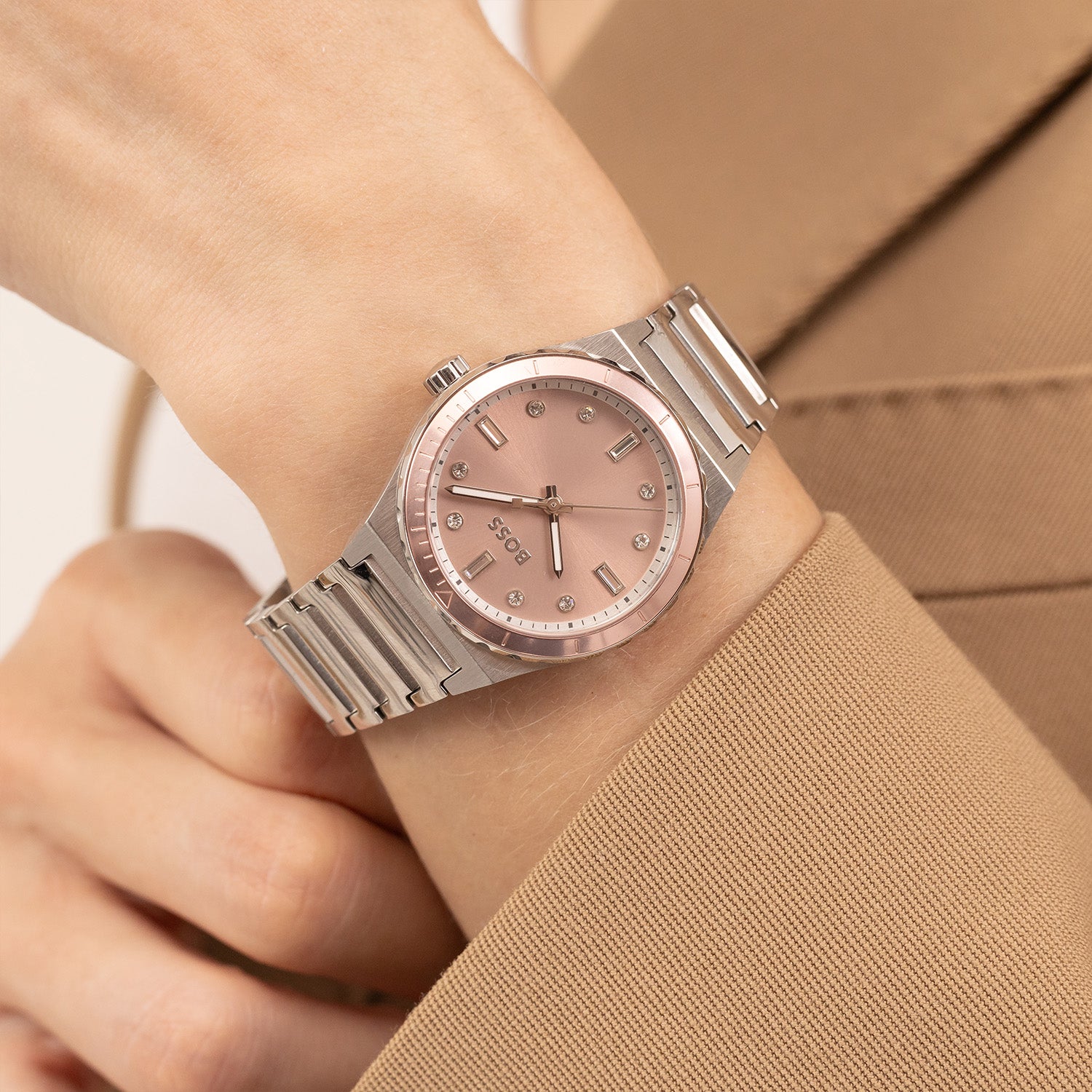 Hugo Boss Dames Horloge HB1502788 32 mm Zilverkleurig