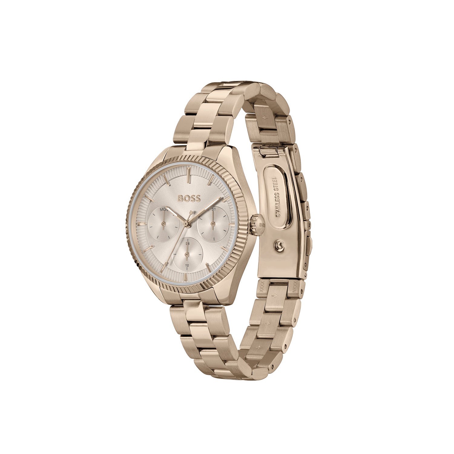 Hugo Boss Dames Horloge HB1502801 34 mm Crème - PansiteNederland.nl