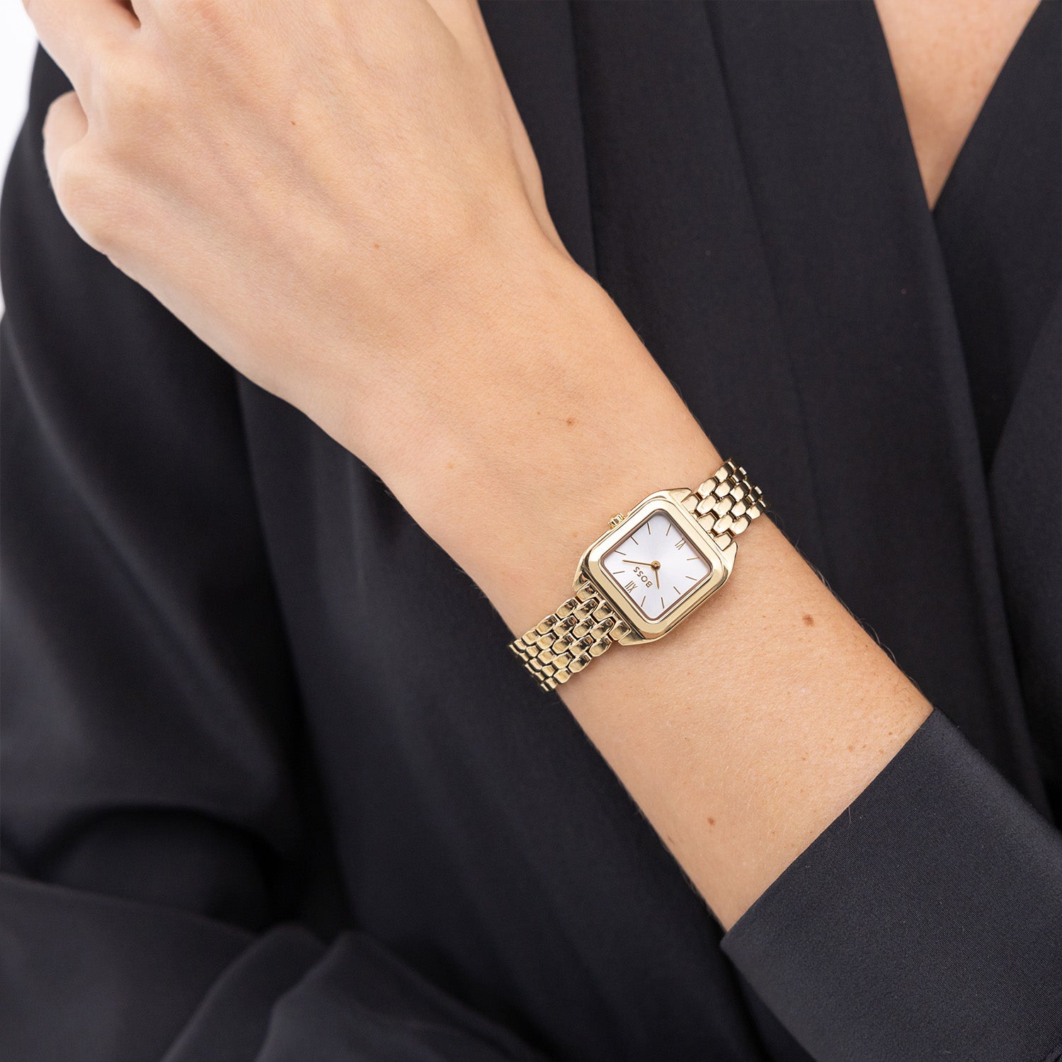 Hugo Boss Dames Horloge HB1502823 22 mm Goudkleurig