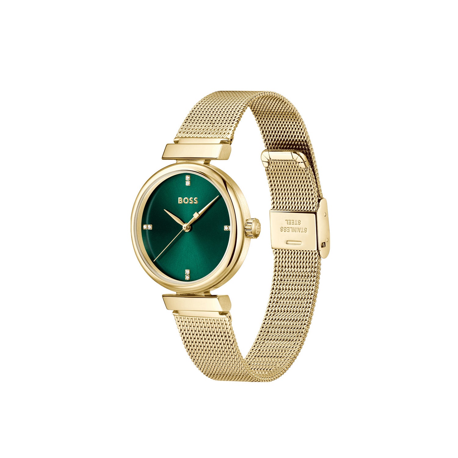 Hugo Boss Dames Horloge HB1502855 32 mm Goudkleurig