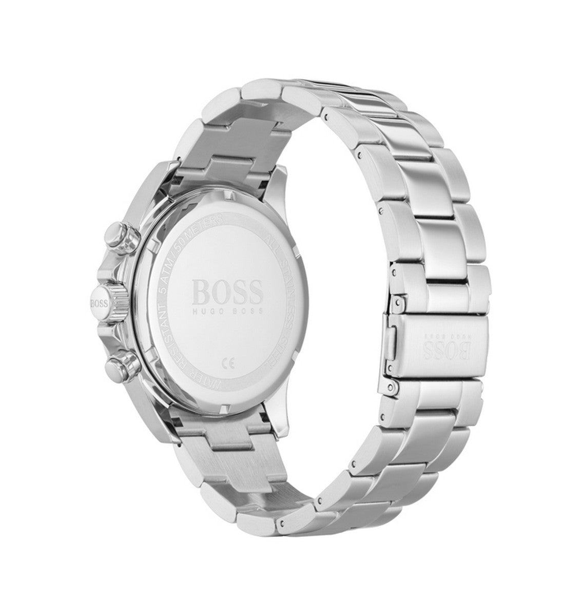 Hugo Boss HB1513755 HERO Horloge  Staal Zilverkleurig Ø 43 mm achteraanzicht