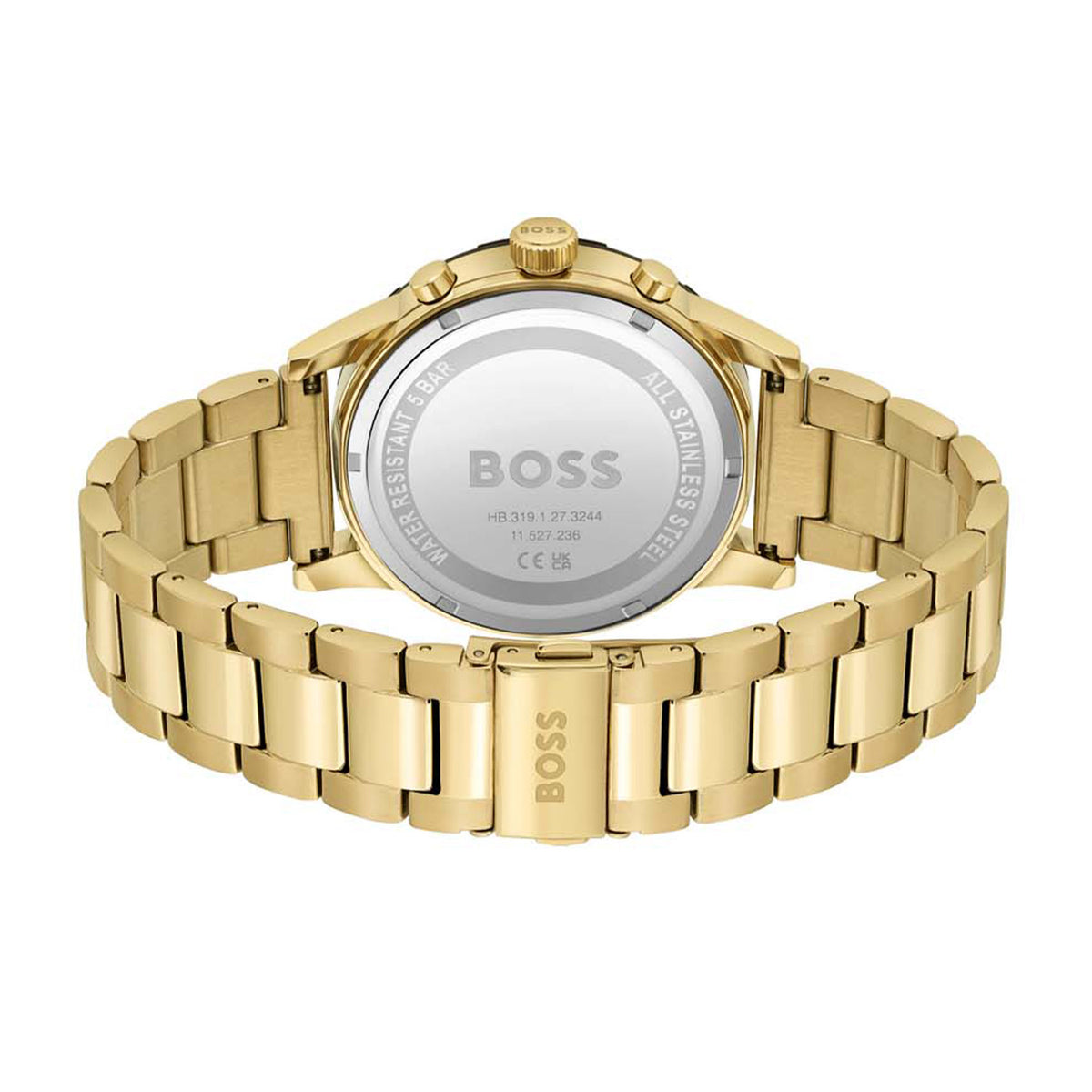 Hugo Boss Heren Horloge HB1514033 44 mm Goudkleurig