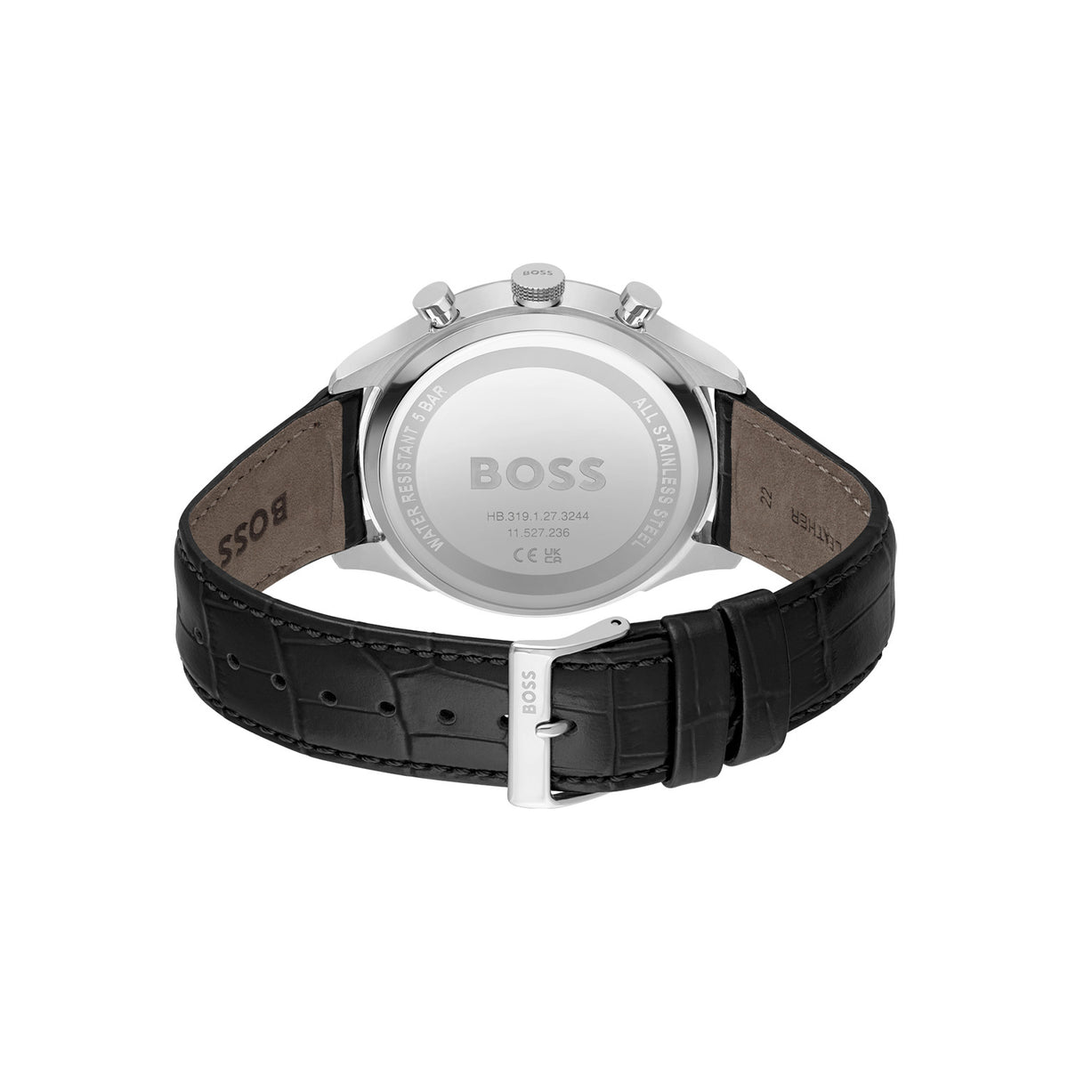Hugo Boss Heren Horloge HB1514049 45 mm Zilverkleurig