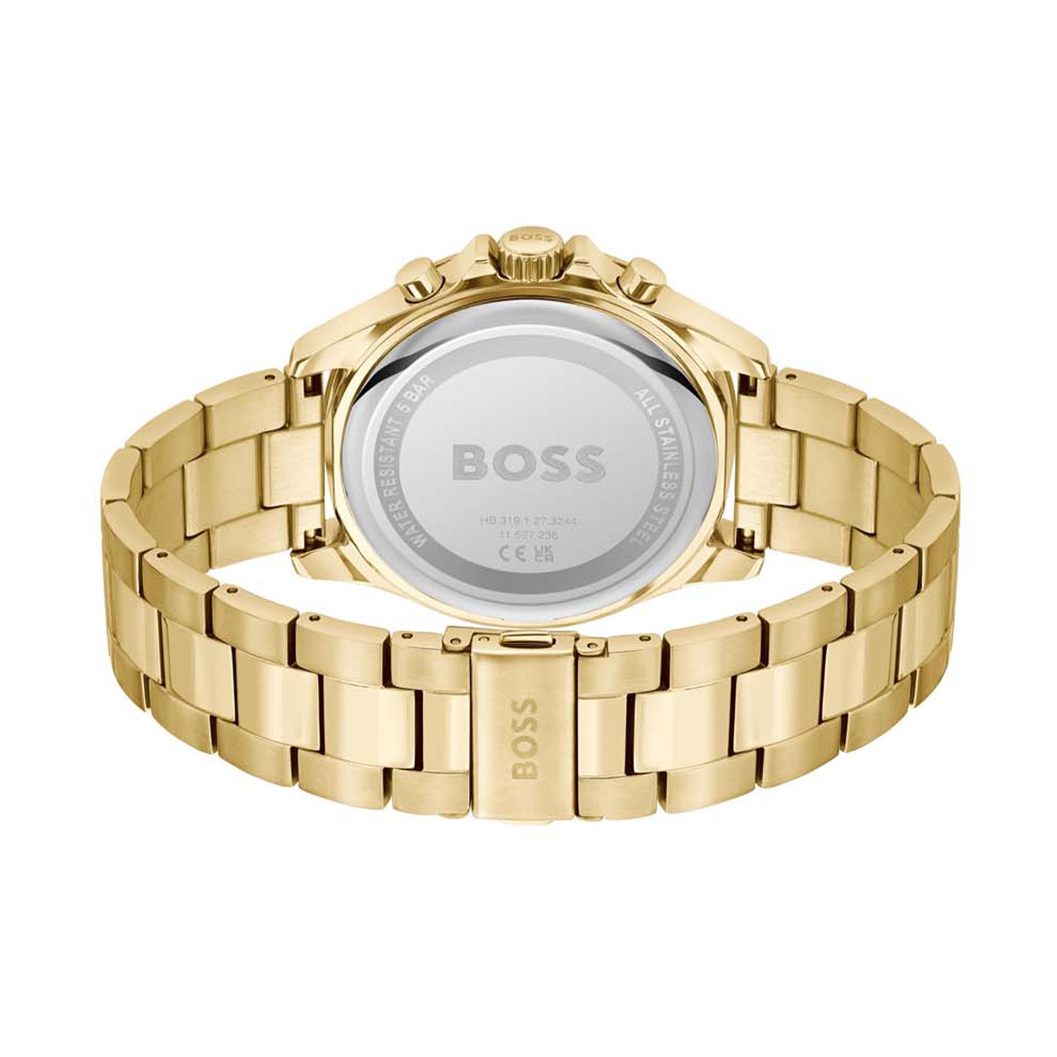 Hugo Boss Heren Horloge HB1514059 44 mm Goudkleurig