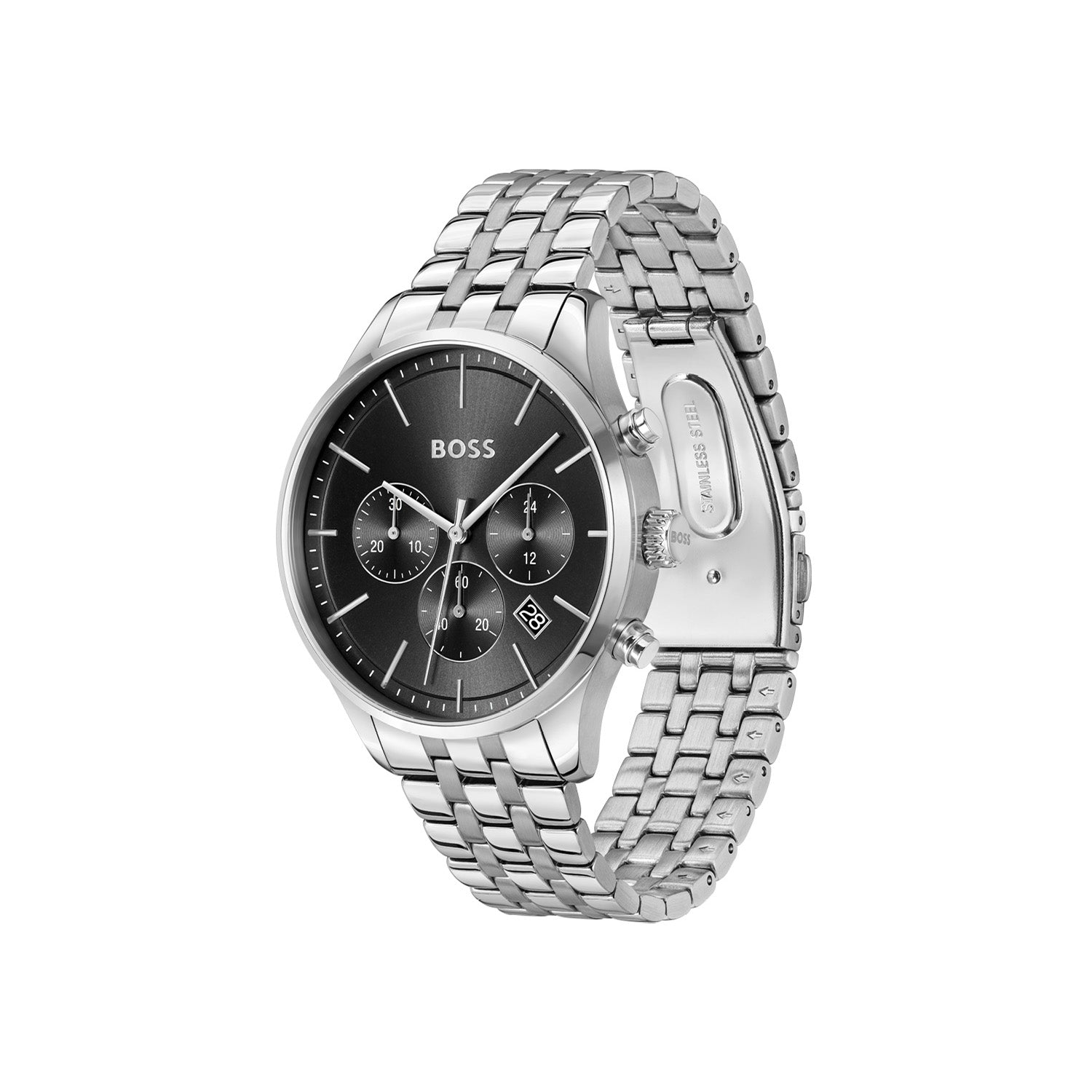 Hugo Boss Heren Horloge HB1514157 42 mm Zilverkleurig