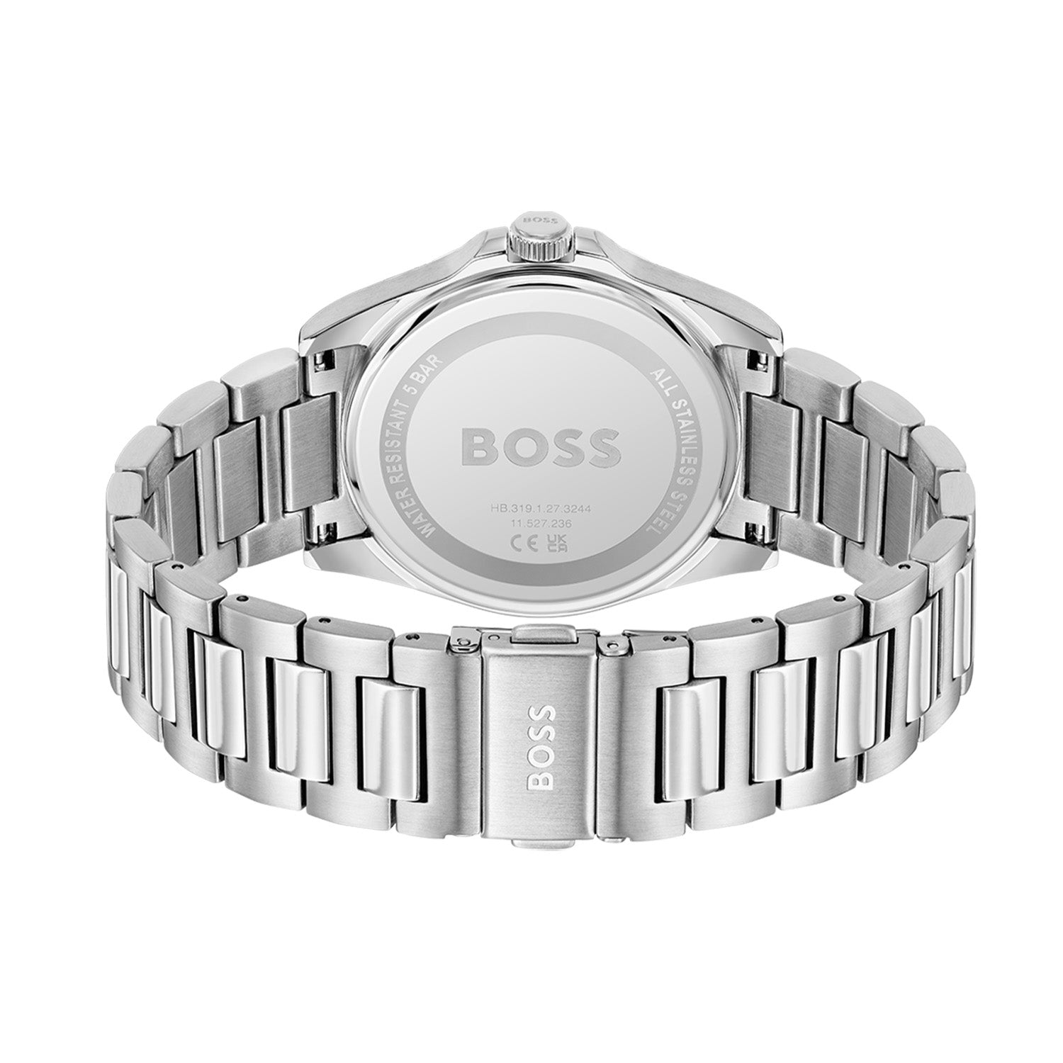 Hugo Boss Heren Horloge HB1514176 41 mm Zilverkleurig