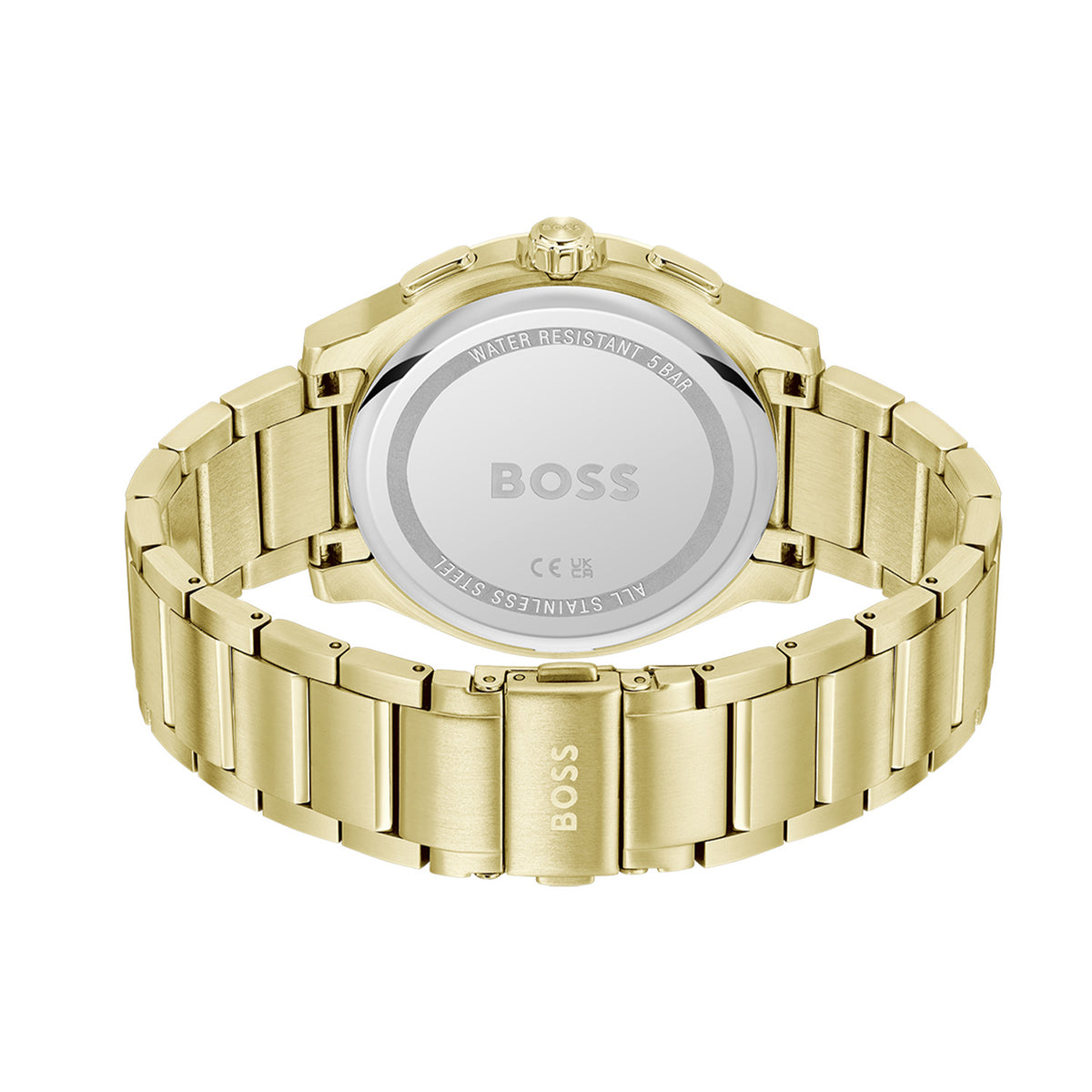 Hugo Boss Heren Horloge HB1514190 44 mm Goudkleurig