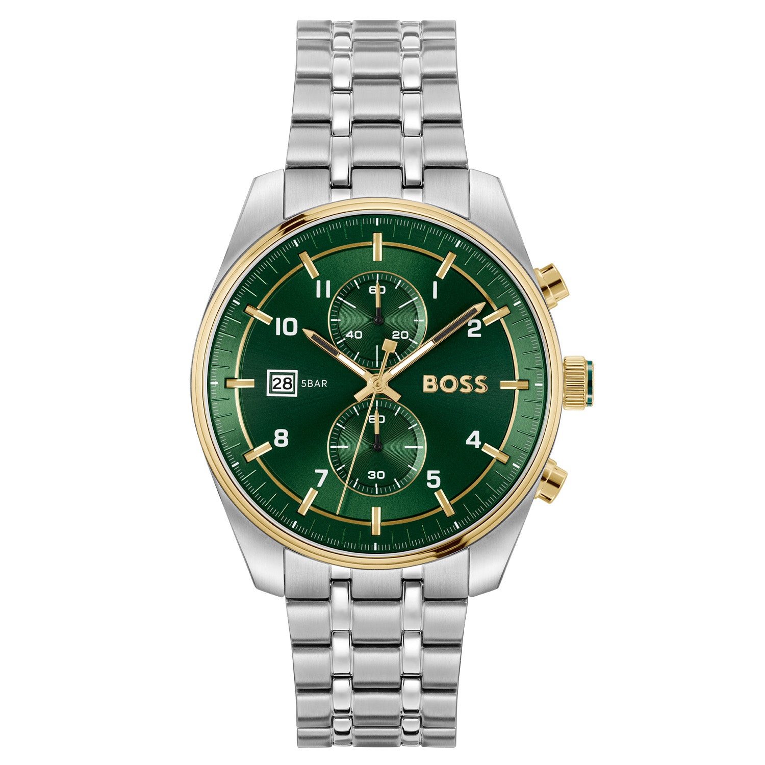 Hugo Boss Heren Horloge HB1514195 44 mm Zilverkleurig