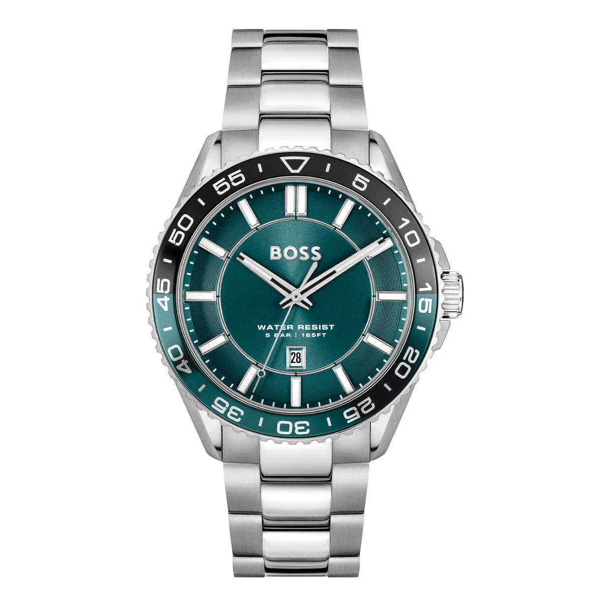Hugo Boss Heren Horloge HB1514208 43 mm Zilverkleurig