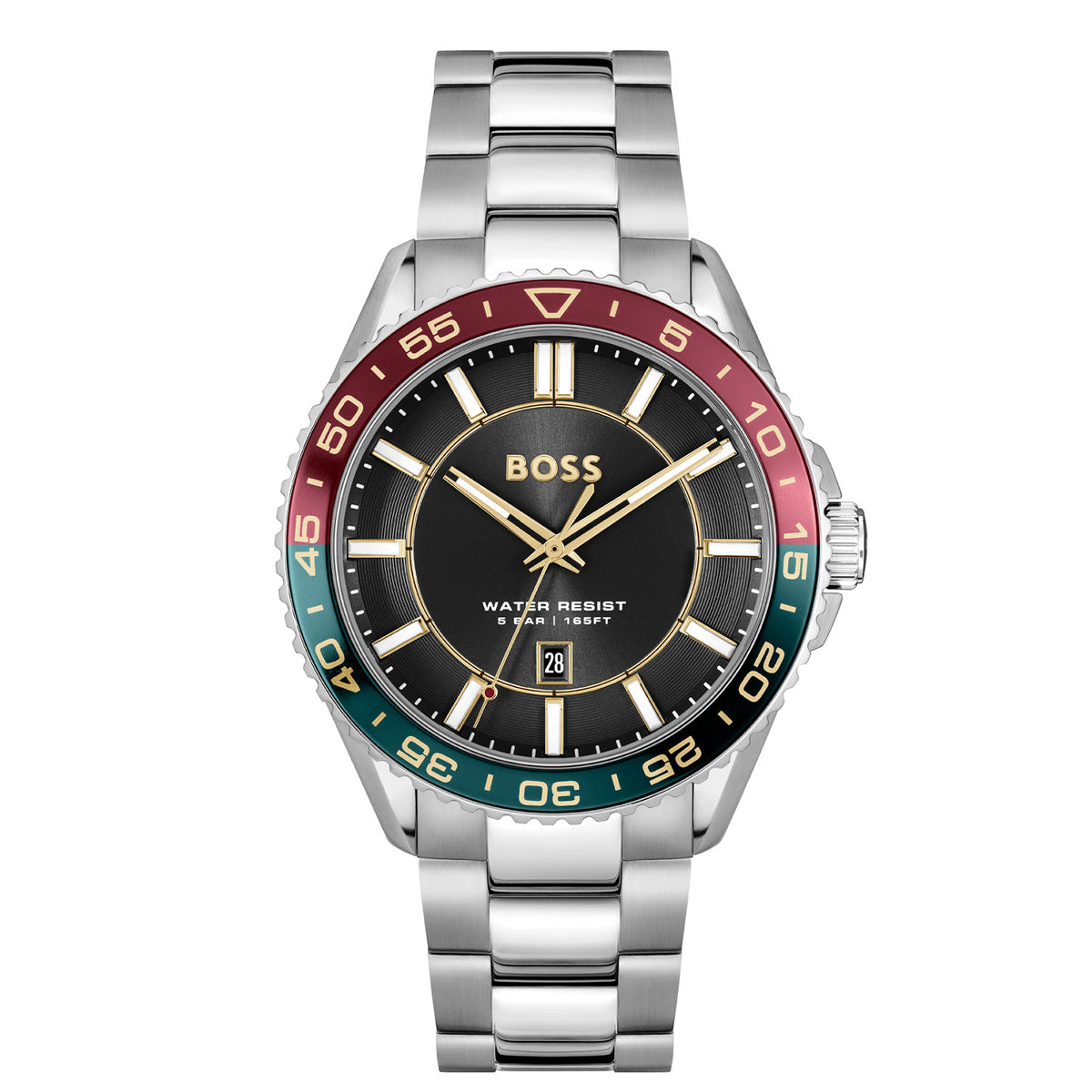 Hugo Boss Heren Horloge HB1514210 43 mm Zilverkleurig