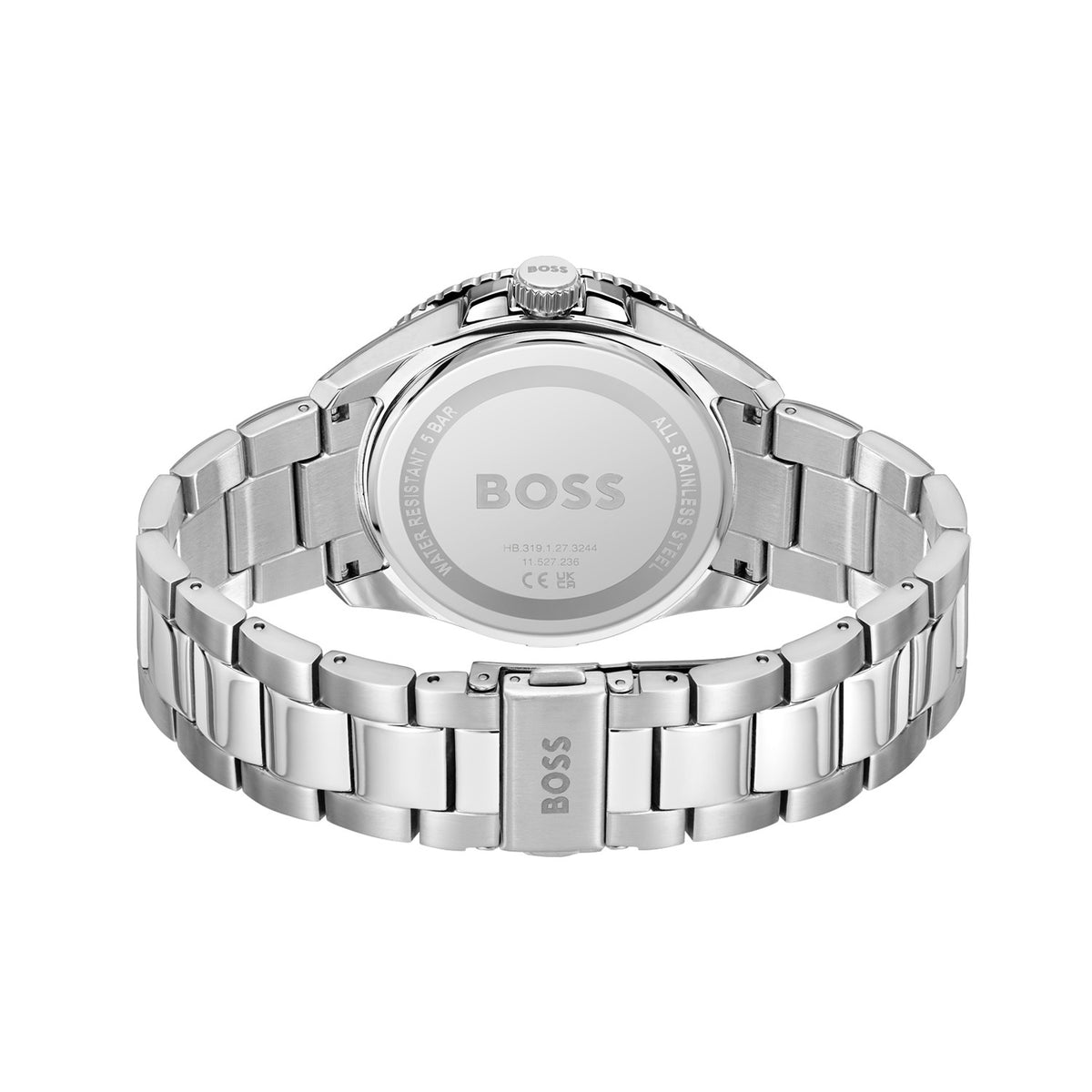 Hugo Boss Heren Horloge HB1514210 43 mm Zilverkleurig