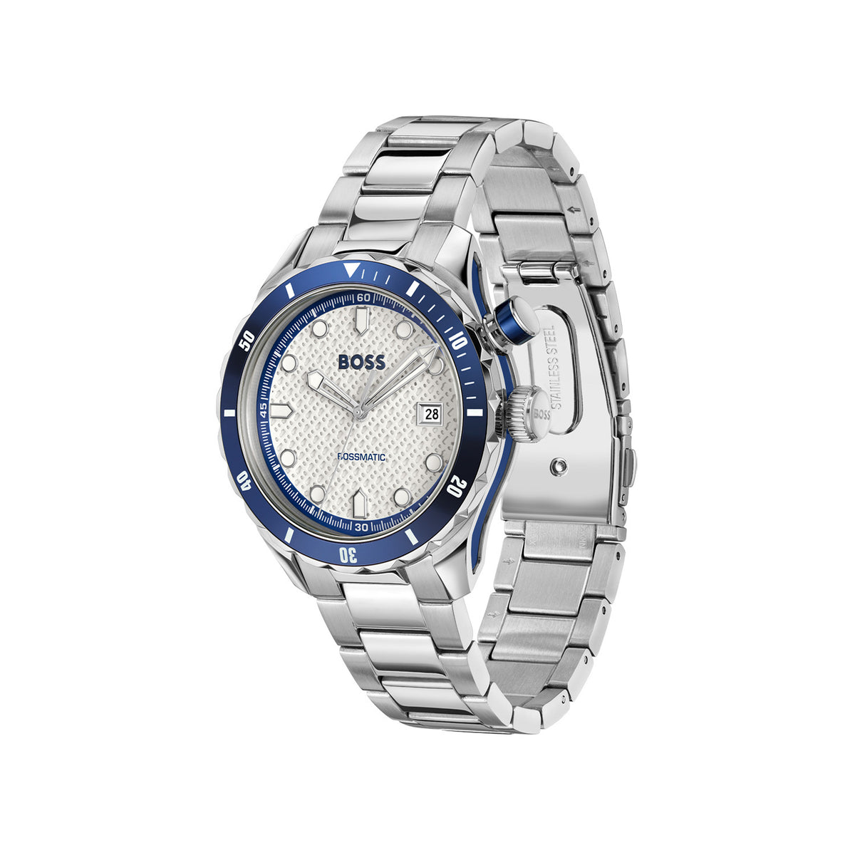 Hugo Boss Heren Horloge HB1514212 42 mm Zilverkleurig