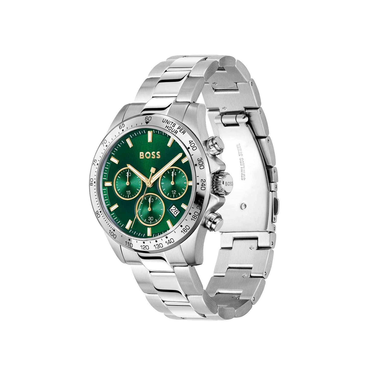 Hugo Boss Heren Horloge HB1514217 43 mm Zilverkleurig