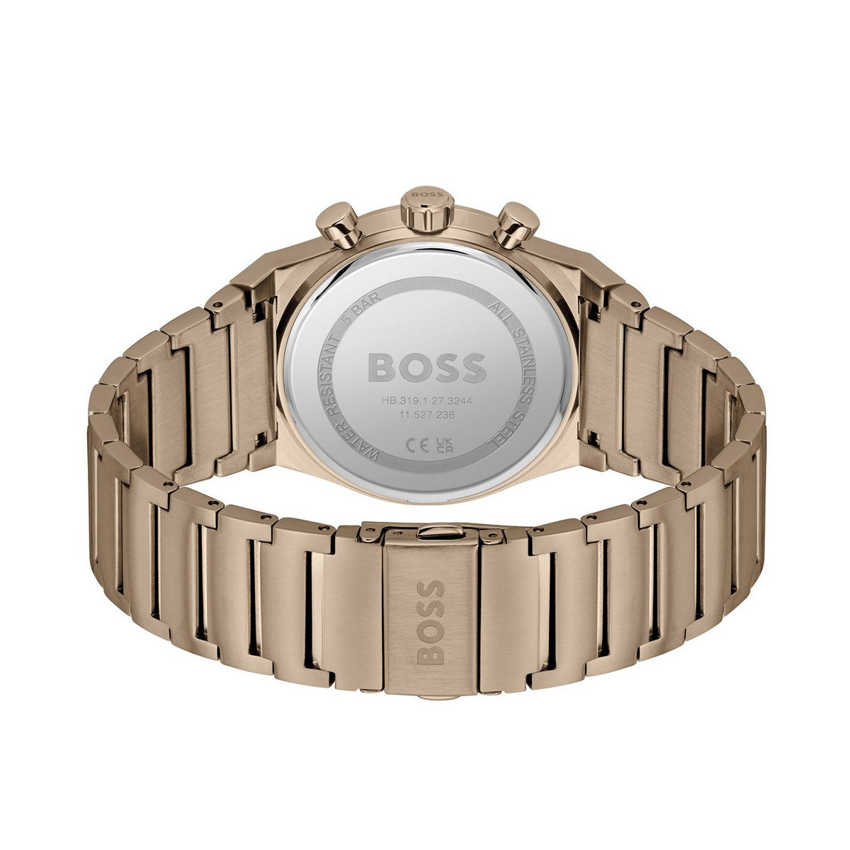 HUGO CANDOR CHRONO Herenhorloge HB1514222 – 41 mm – Goud & Groen achteraanzicht