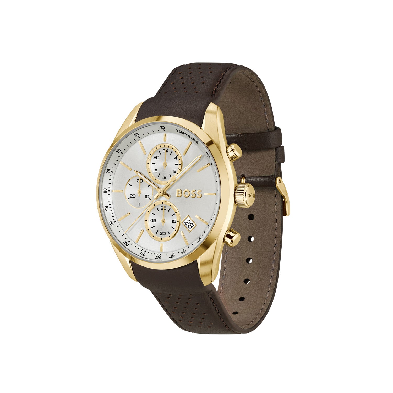 Hugo Boss Heren Horloge HB1514225 44 mm Goudkleurig