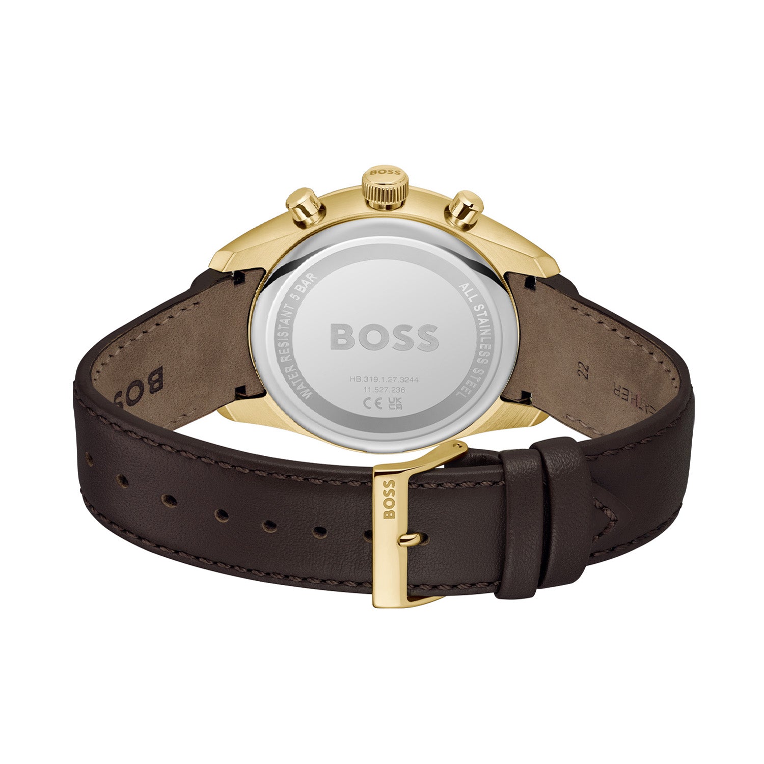 Hugo Boss Heren Horloge HB1514225 44 mm Goudkleurig
