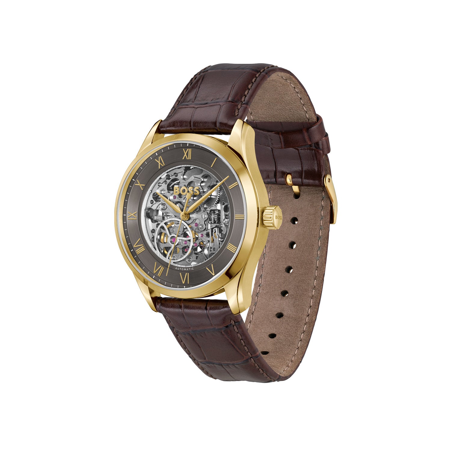 Hugo Boss Heren Horloge HB1514235 41 mm Goudkleurig