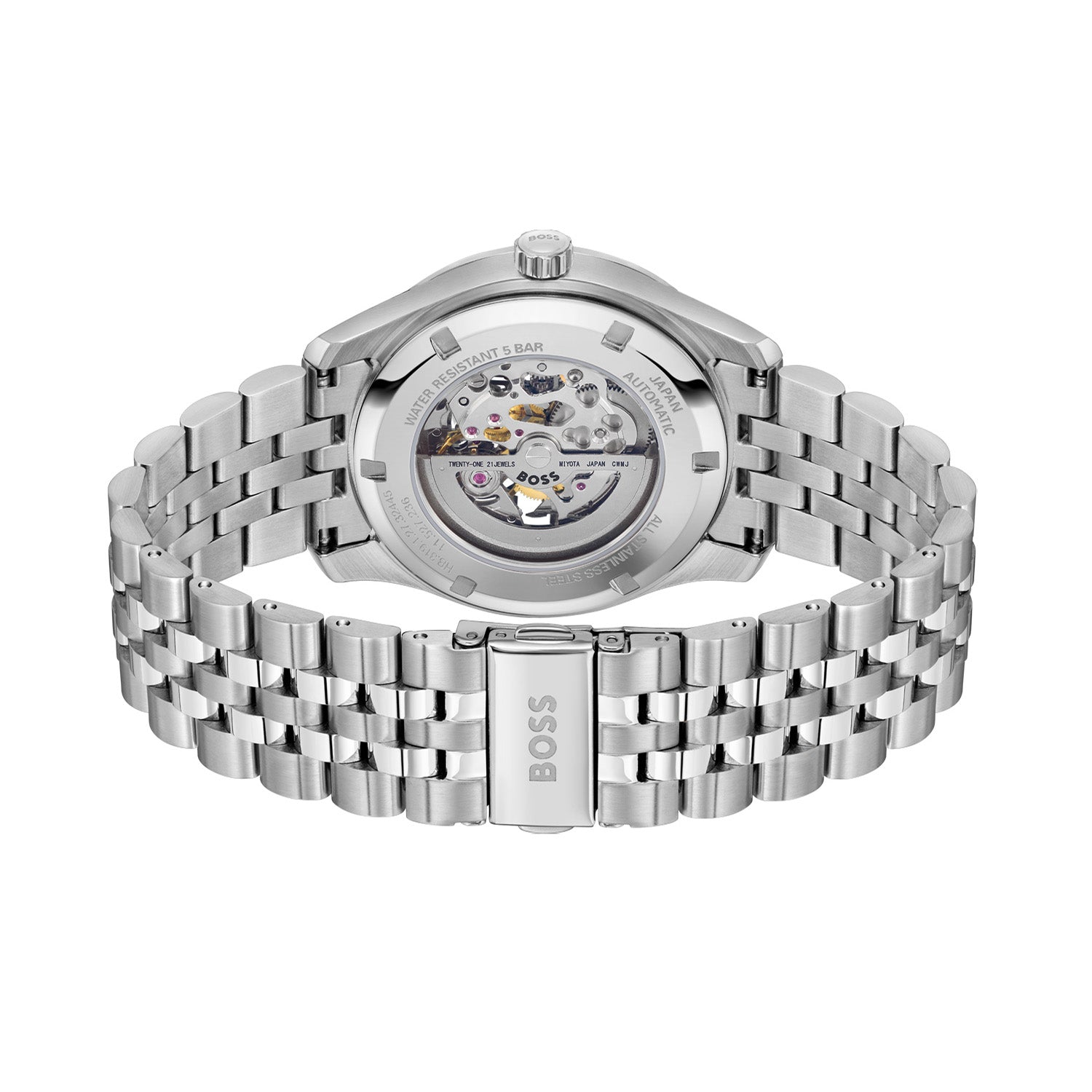 Hugo Boss Heren Horloge HB1514236 41 mm Zilverkleurig