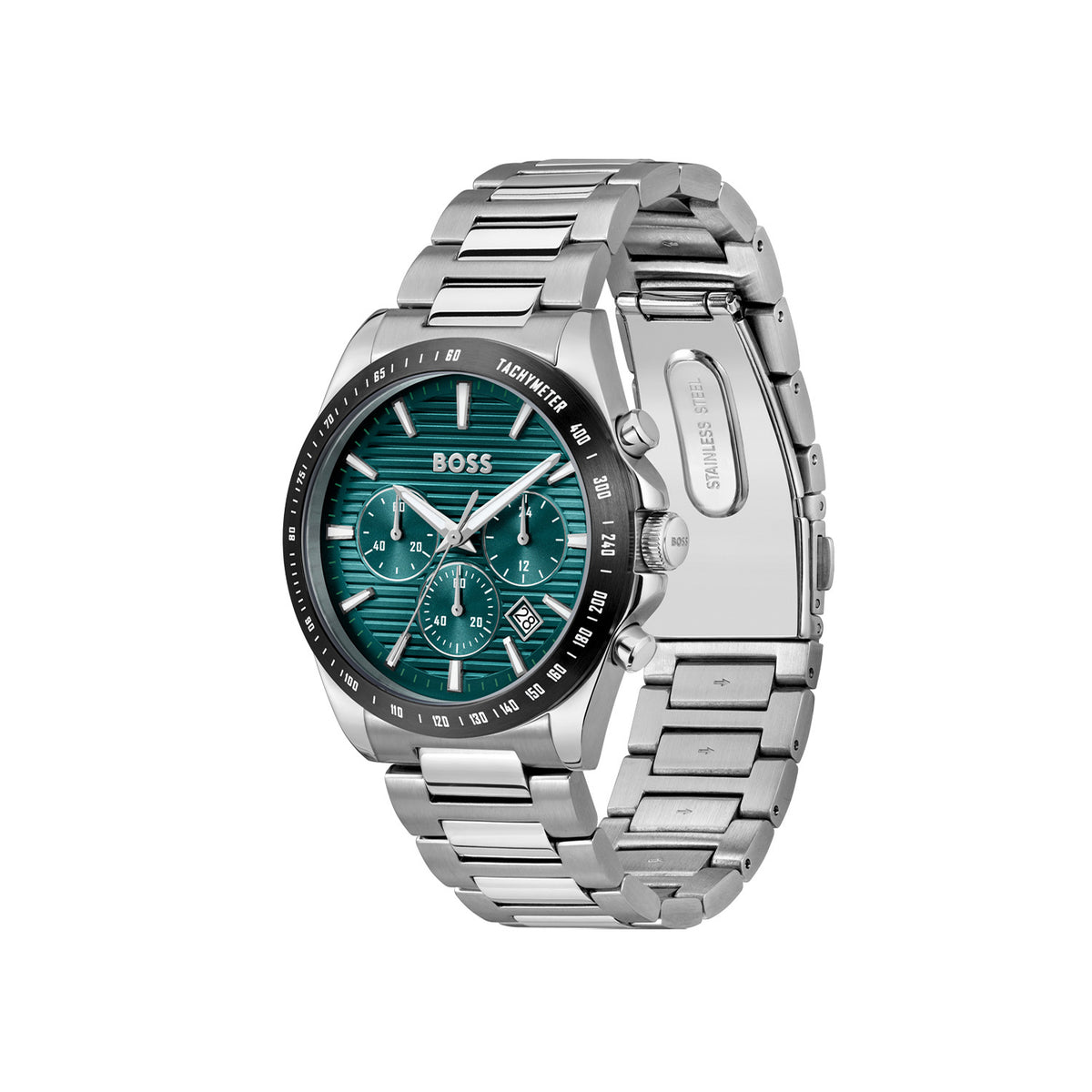 Hugo Boss Heren Horloge HB1514241 41 mm Zilverkleurig