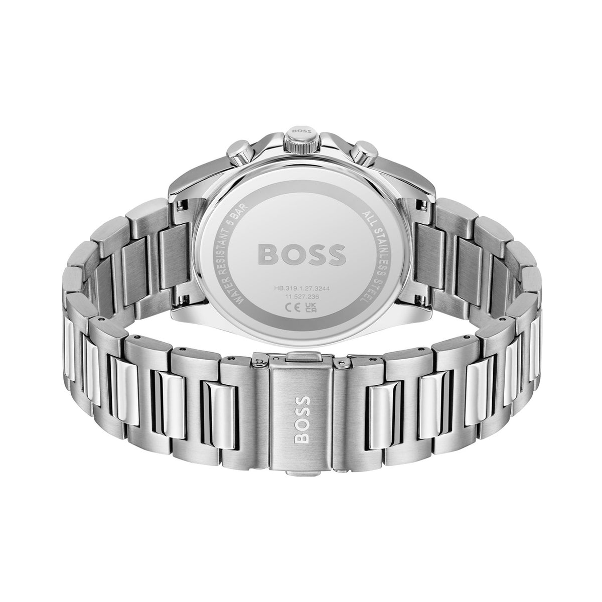 Hugo Boss Heren Horloge HB1514241 41 mm Zilverkleurig