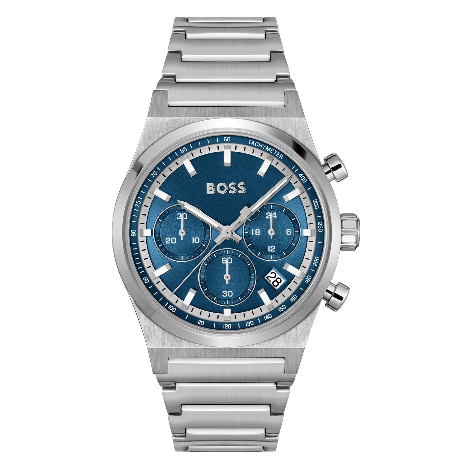 Hugo Boss Heren Horloge HB1514250 41 mm Zilverkleurig
