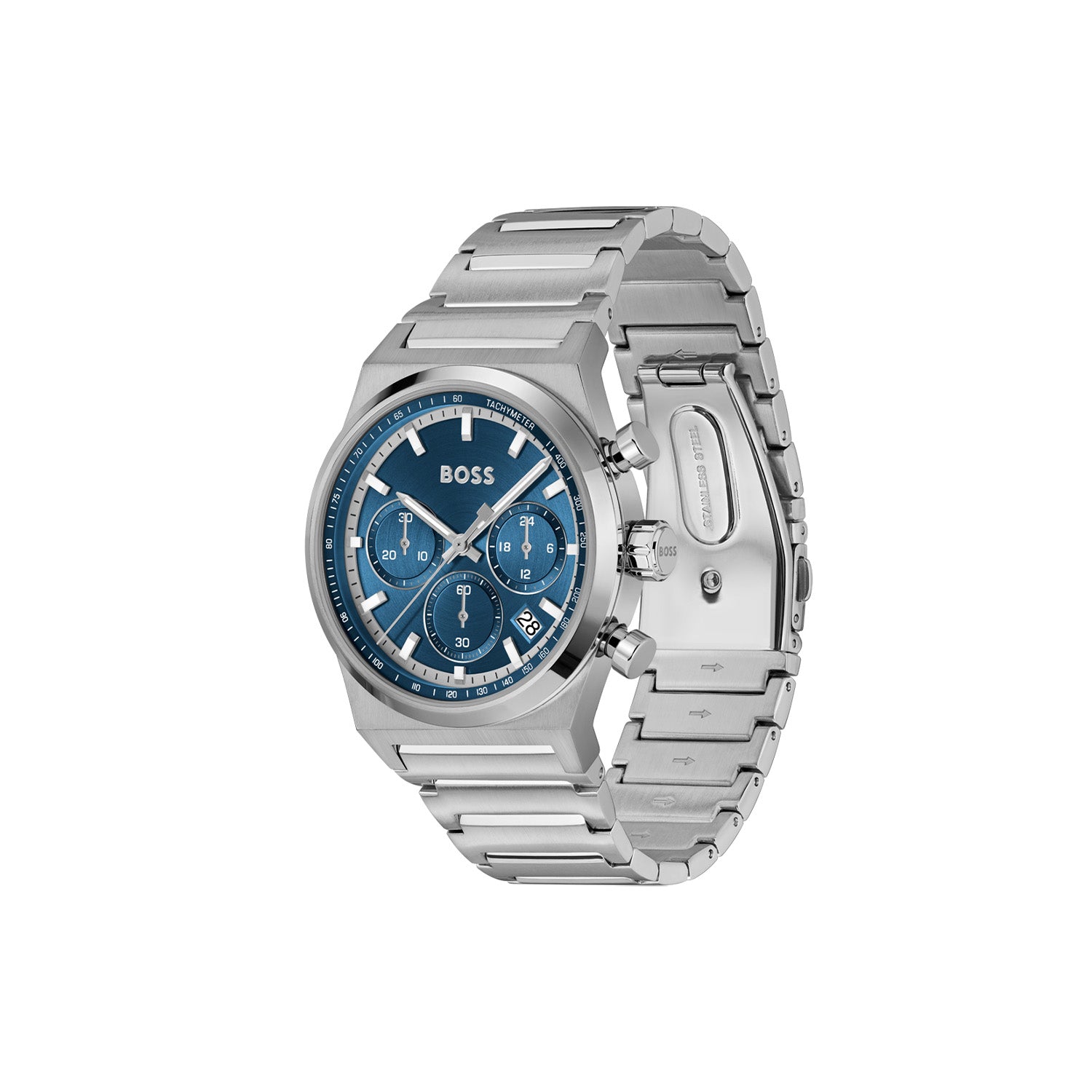Hugo Boss Heren Horloge HB1514250 41 mm Zilverkleurig