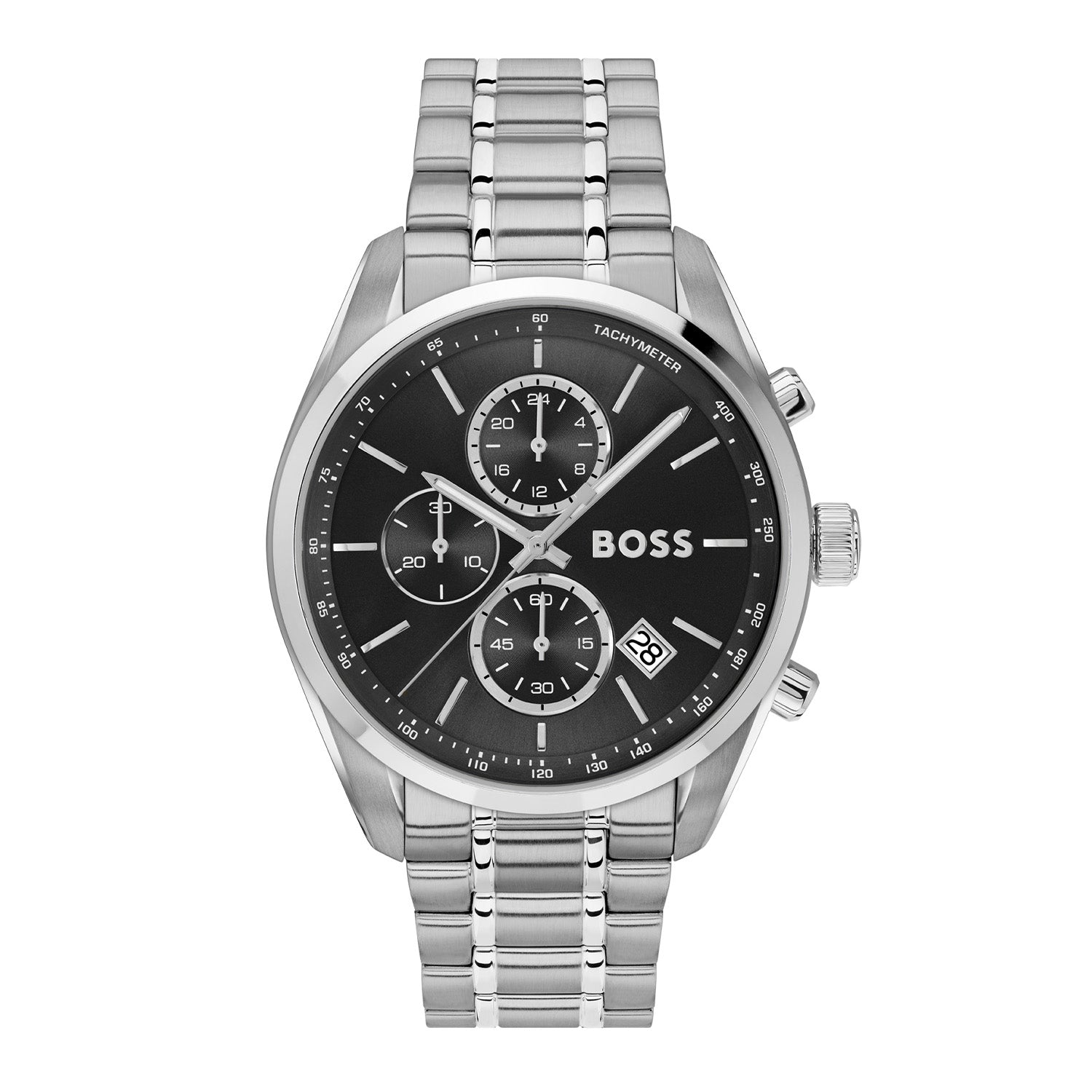 Hugo Boss Heren Horloge HB1514251 44 mm Zilverkleurig