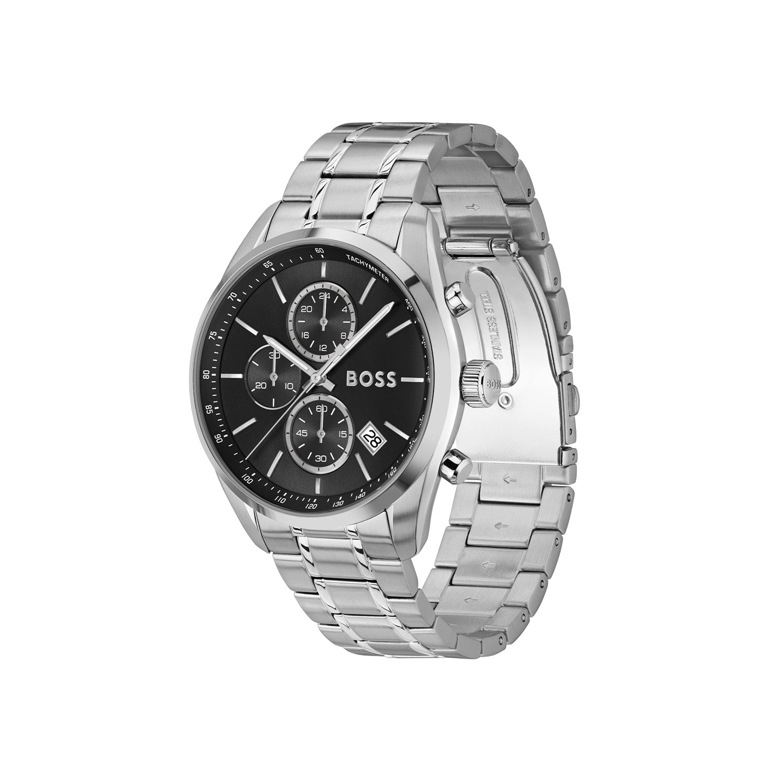 Hugo Boss Heren Horloge HB1514251 44 mm Zilverkleurig