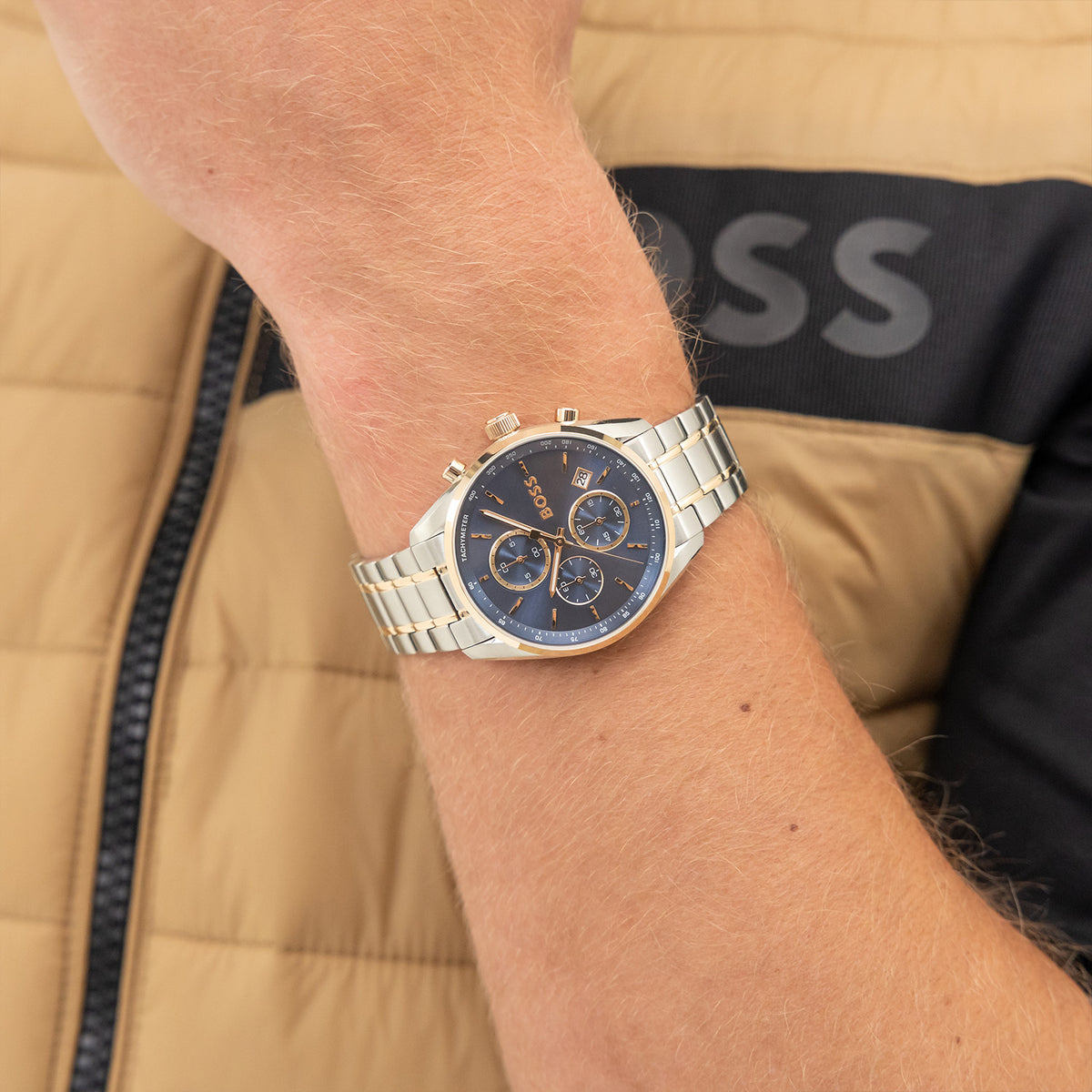 Hugo Boss Heren Horloge HB1514260 40 mm Zilverkleurig