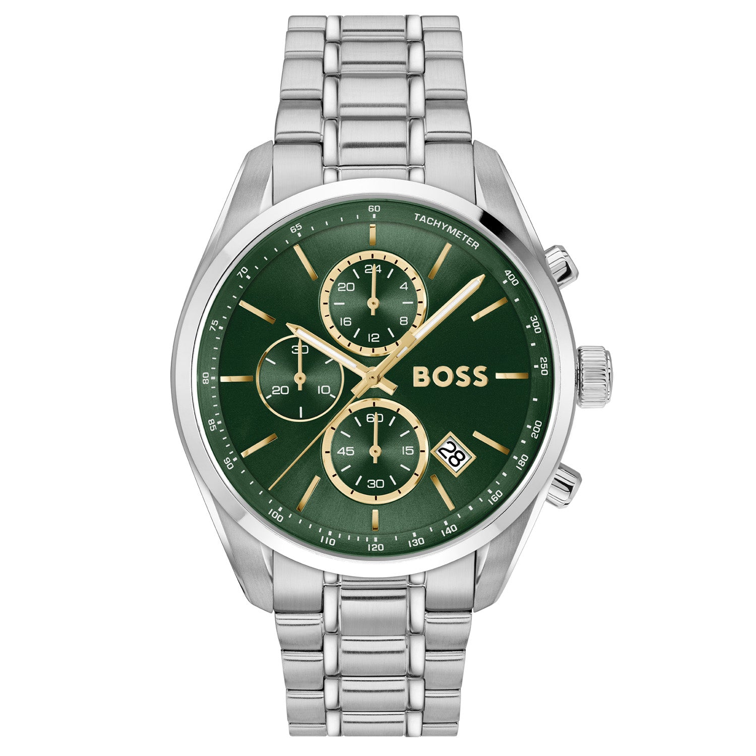 Hugo Boss Heren Horloge HB1514266 44 mm Zilverkleurig
