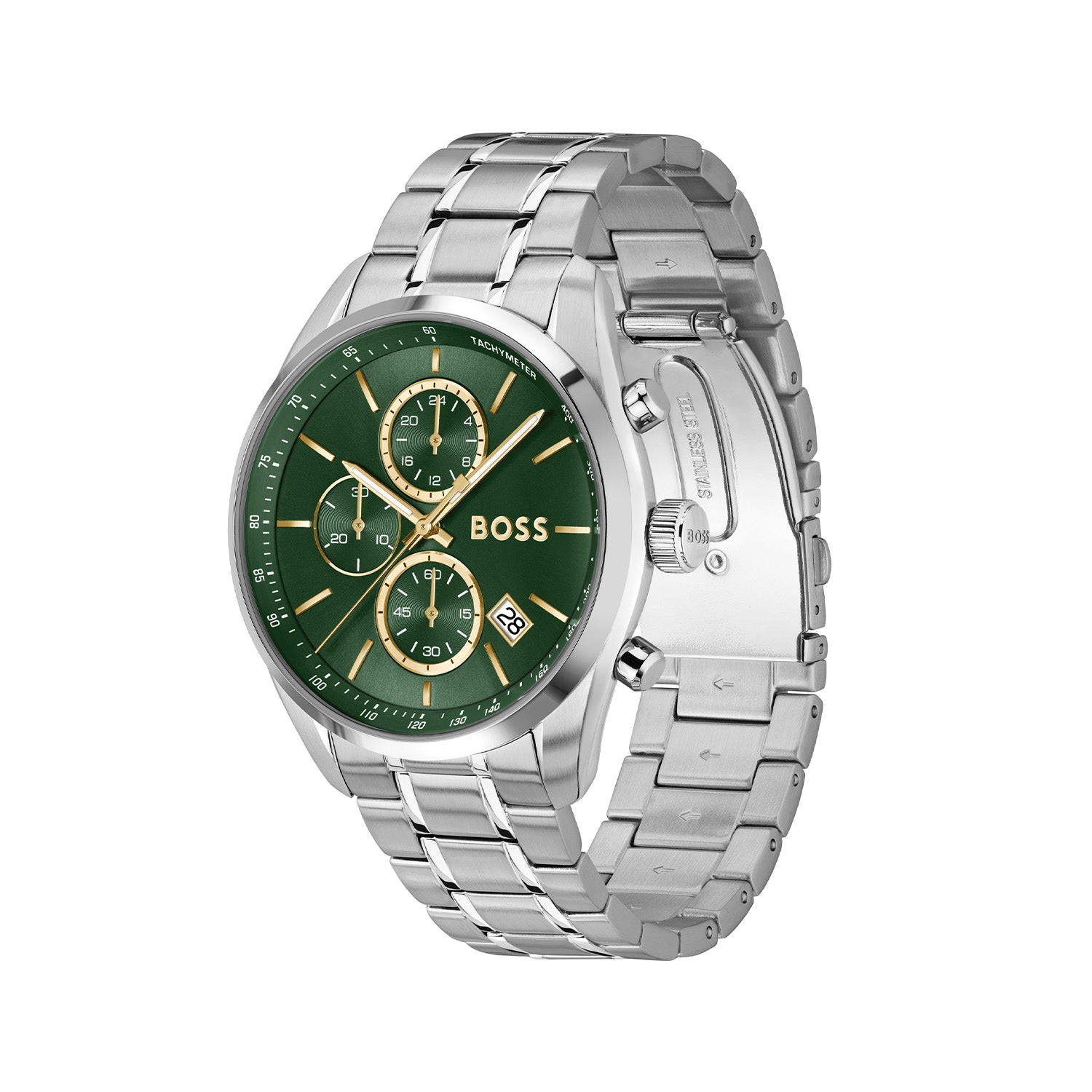 Hugo Boss Heren Horloge HB1514266 44 mm Zilverkleurig