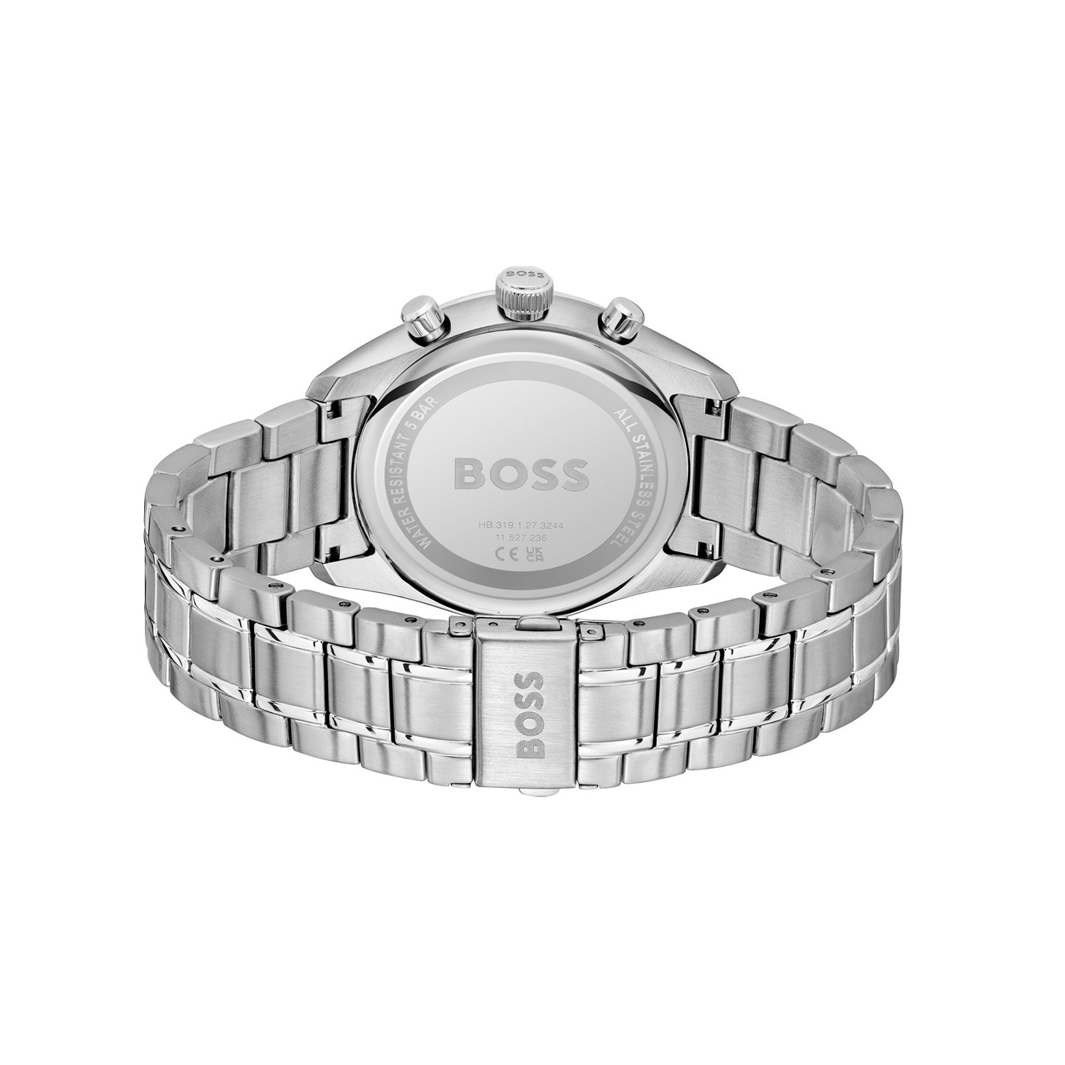 Hugo Boss Heren Horloge HB1514266 44 mm Zilverkleurig