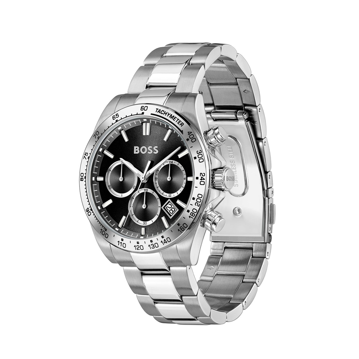 Hugo Boss Heren Horloge HB1514267 43 mm Zilverkleurig