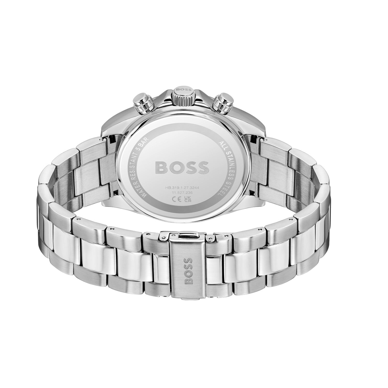 Hugo Boss Heren Horloge HB1514267 43 mm Zilverkleurig
