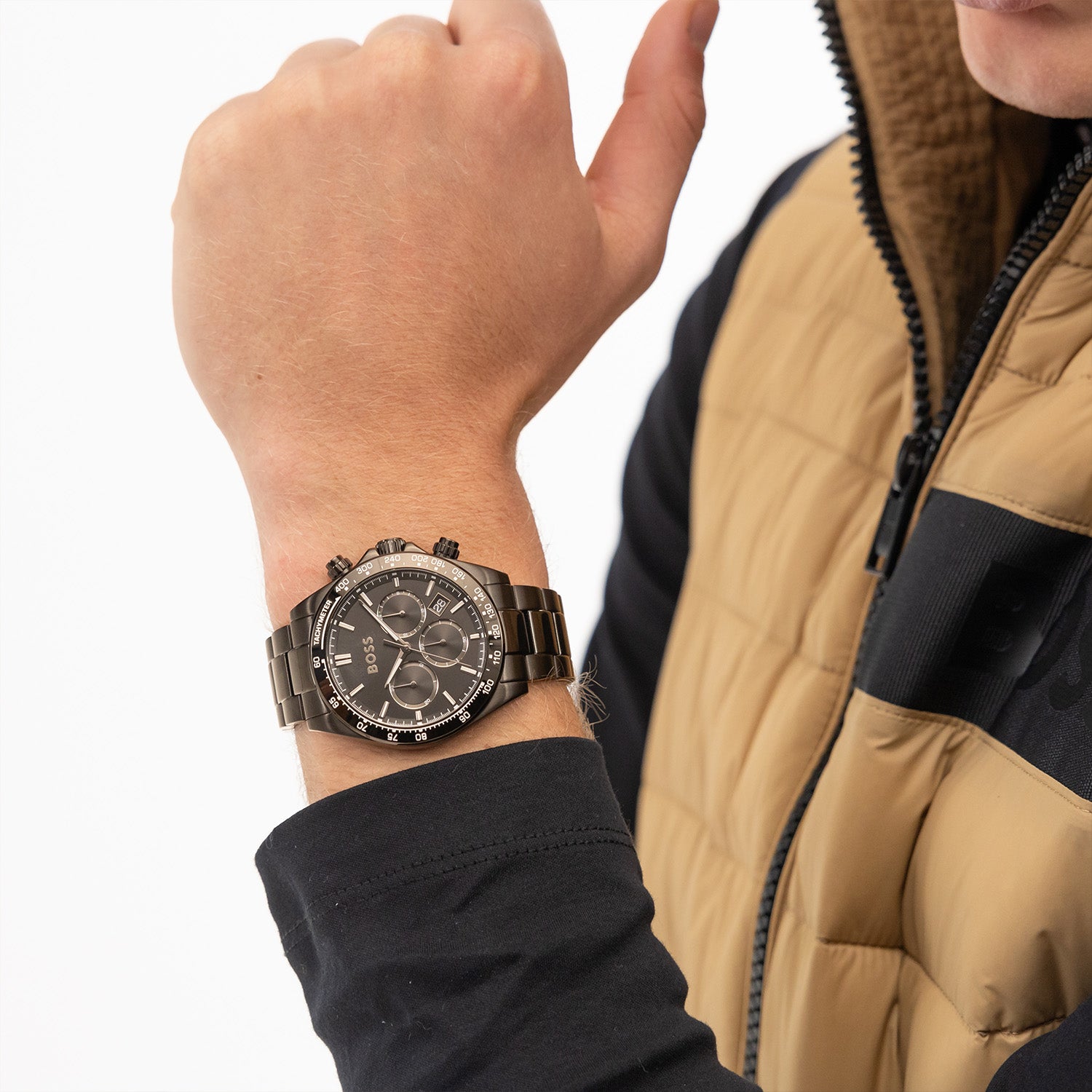Hugo Boss Heren Horloge HB1514271 43 mm Zwart