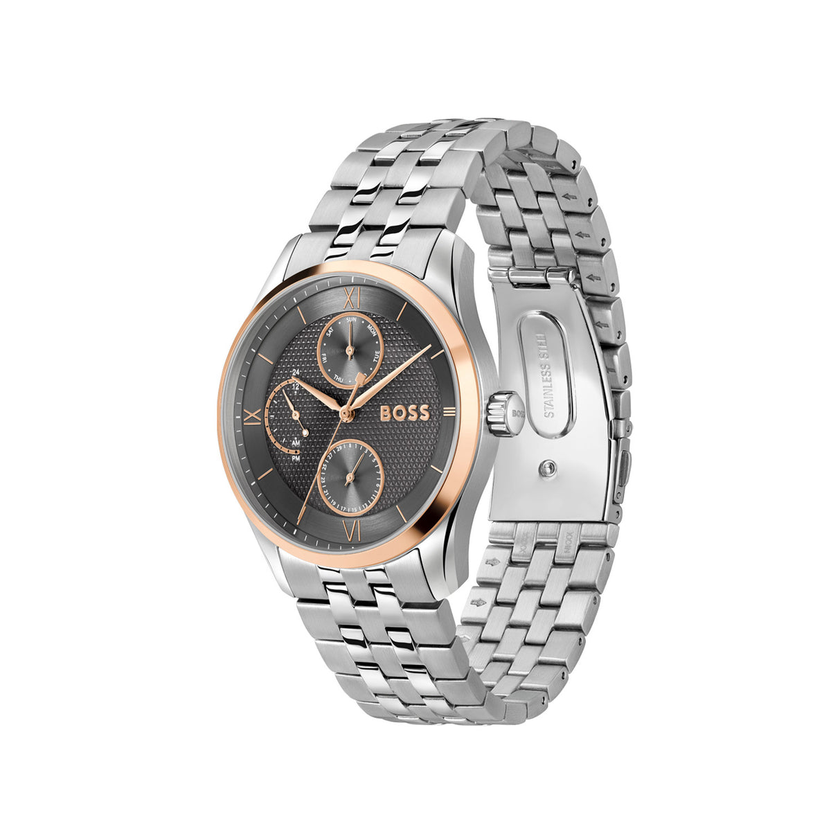 Hugo Boss Heren Horloge HB1514275 41 mm Zilverkleurig