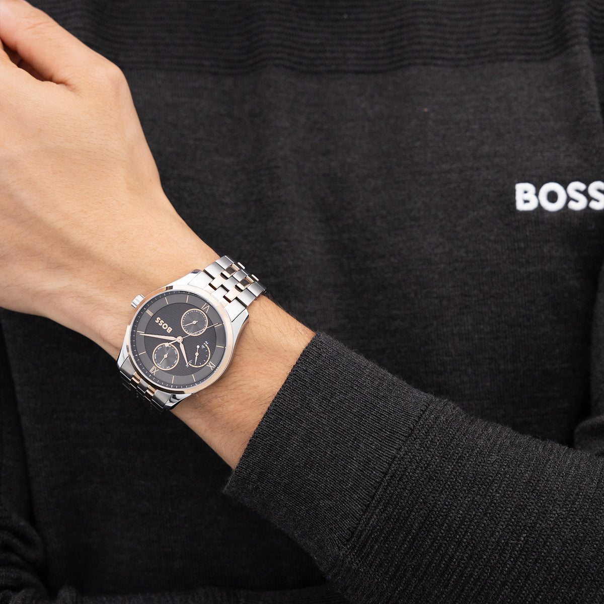 Hugo Boss Heren Horloge HB1514275 41 mm Zilverkleurig